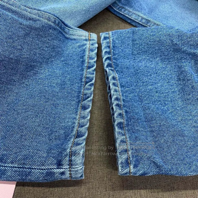Loewe Loewe Blue Back Leather Label Floral Printed Denim Pants Size 42" / US 20 - 4 Thumbnail