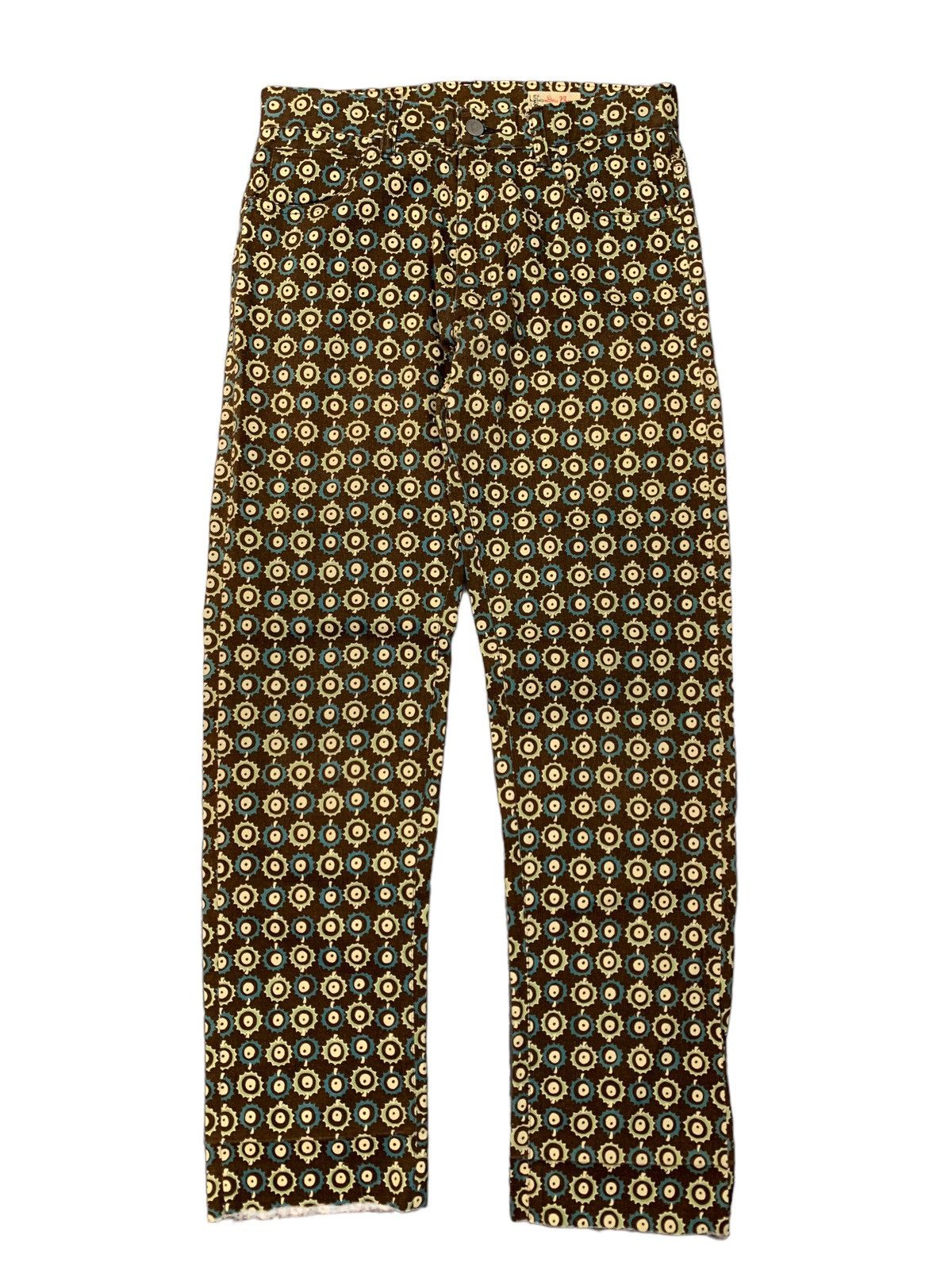 image of Dry Bones Patterned Denim in Brown, Men's (Size 30)