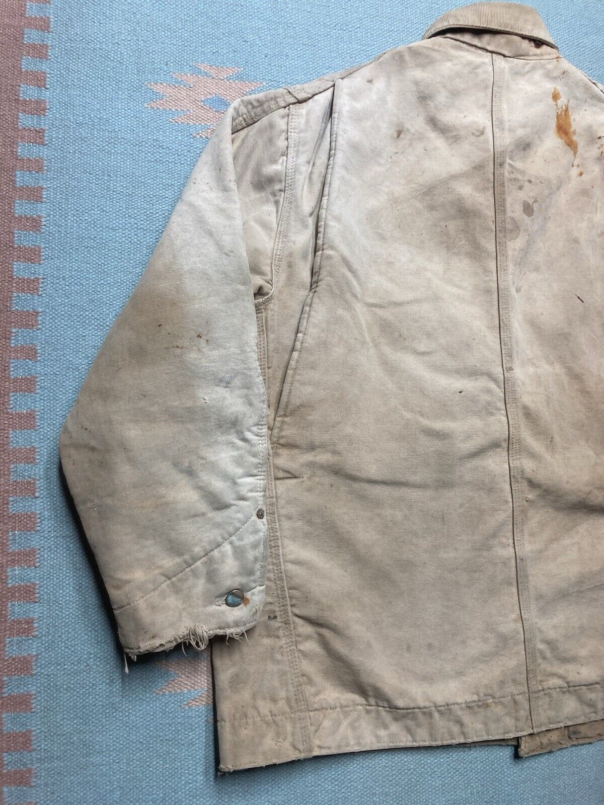 Carhartt × Vintage 80s carhartt chore jacket barn coat blanket lin distressed L Size US L / EU 52-54 / 3 - 9 Thumbnail