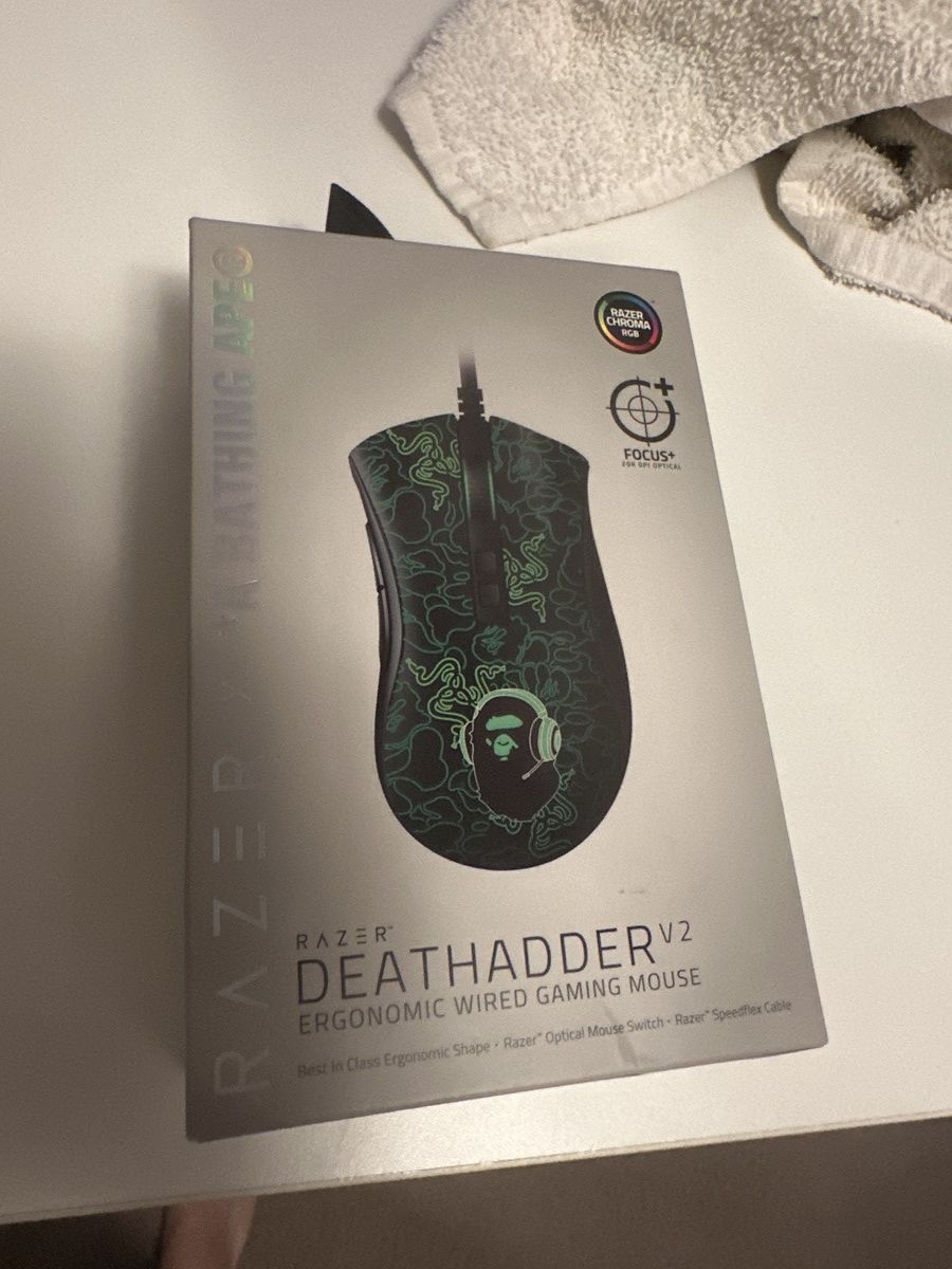 Bape Razer X A Bathing Ape DeathAdder V2 Mouse Bape Size ONE SIZE - 1 Thumbnail