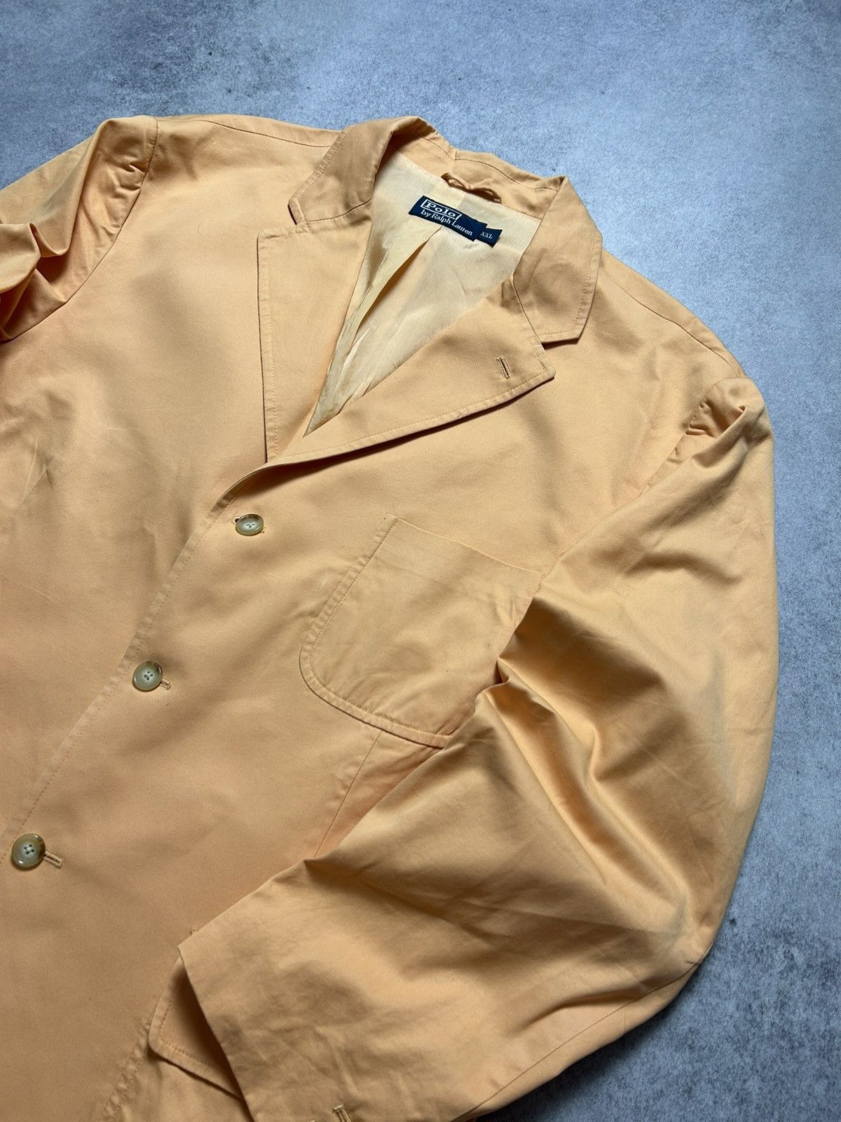 Polo Ralph Lauren × Ralph Lauren × Vintage Vintage 90s Polo Ralph Lauren 3 Button 100% Cotton Blazer Size 46R - 2 Thumbnail