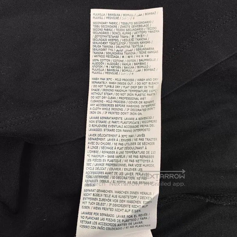 Maison Margiela Maison Margiela Black logo letter print cotton round-neck Size US XL / EU 56 / 4 - 8 Thumbnail