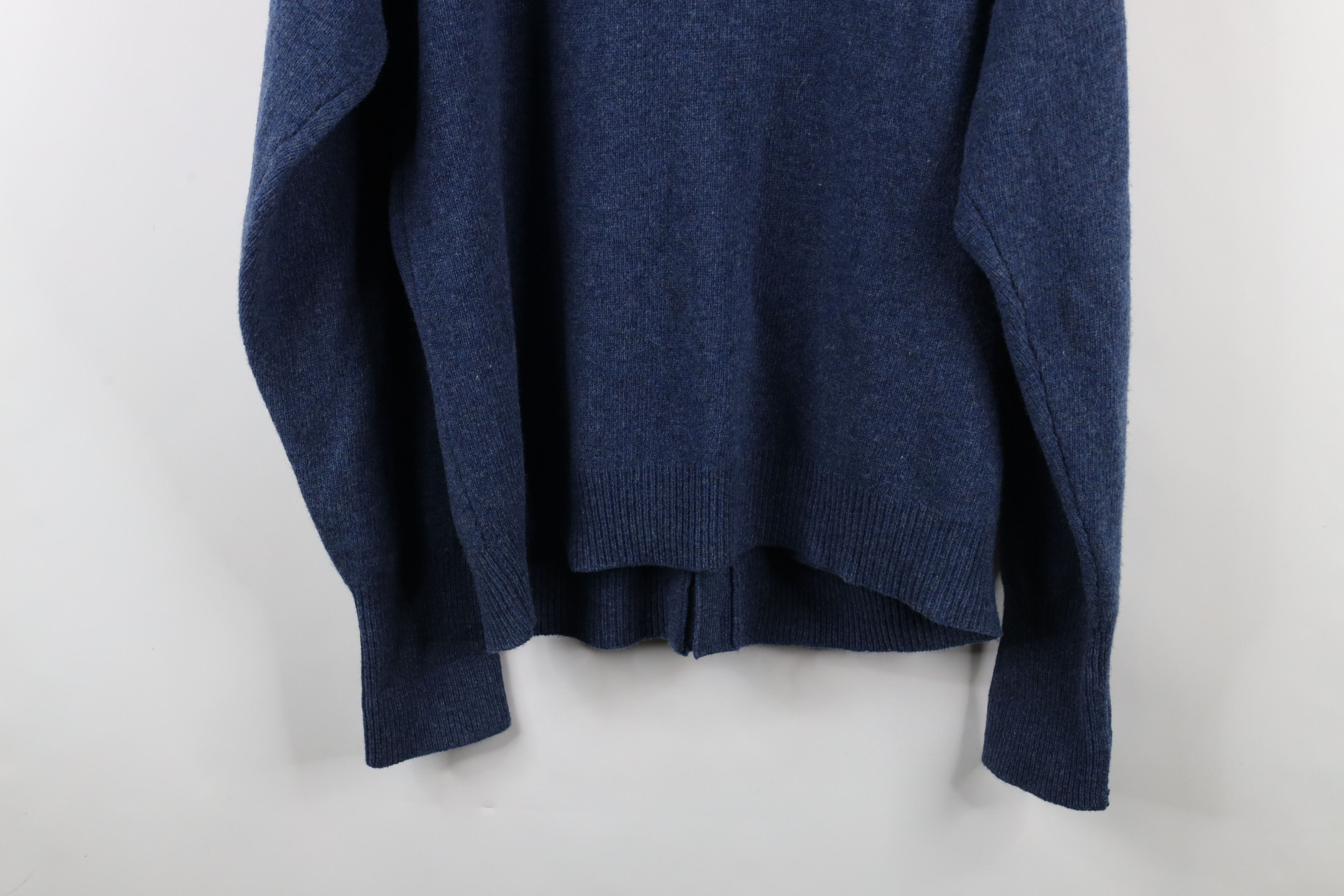 Vintage Vintage 90s Streetwear Lambswool Knit Cardigan Sweater Blue Size US XL / EU 56 / 4 - 9 Thumbnail