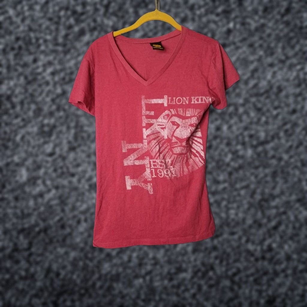 Disney Womens M Disney The Lion King Musical Graphic T Shirt Red Size M / US 6-8 / IT 42-44 - 1 Thumbnail
