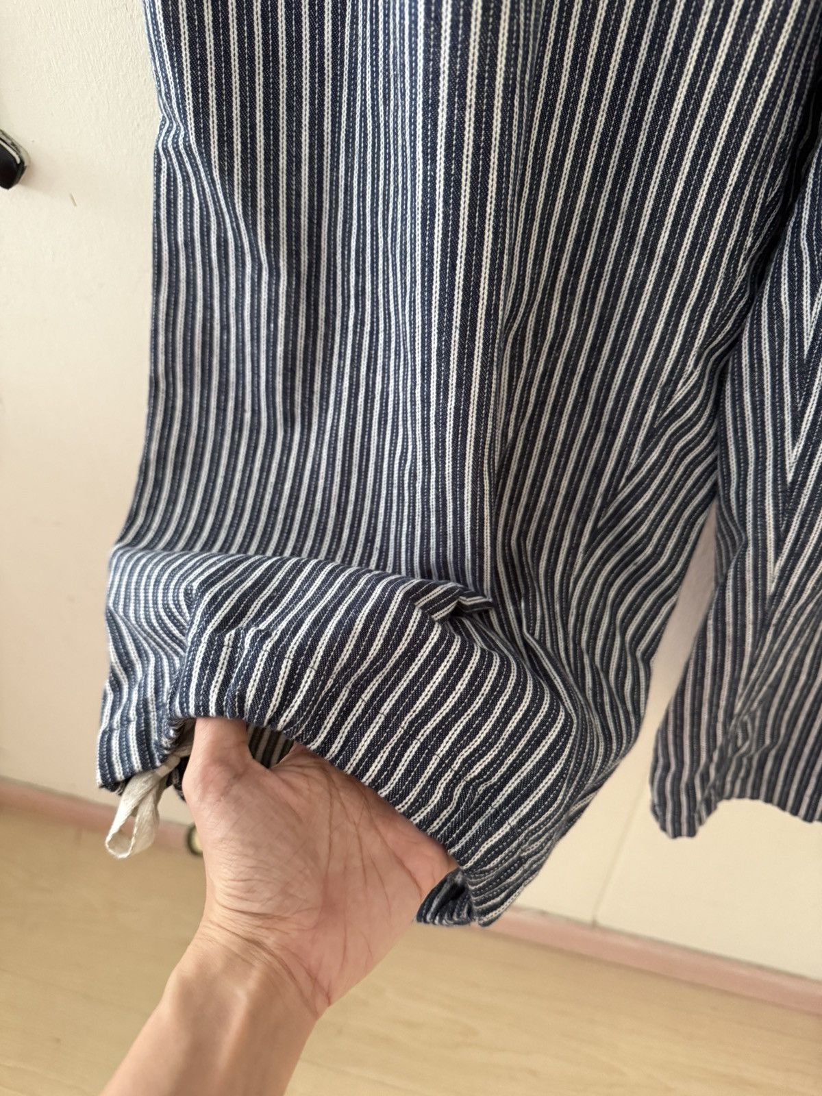 Hed Mayner Wide Leg Stripe Pants Size US 31 - 3 Thumbnail