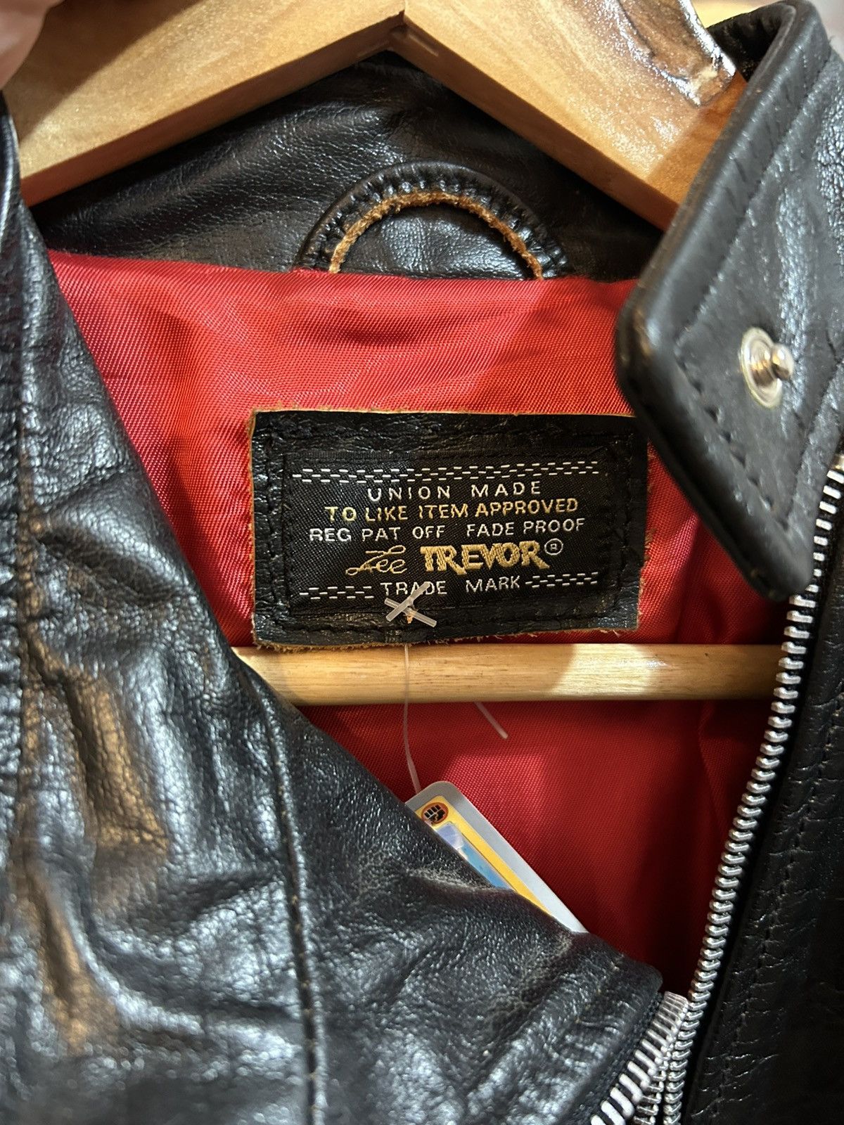 Vintage LEE TRAVOR vintage leather jacket Size L / US 10 / IT 46 - 4 Thumbnail