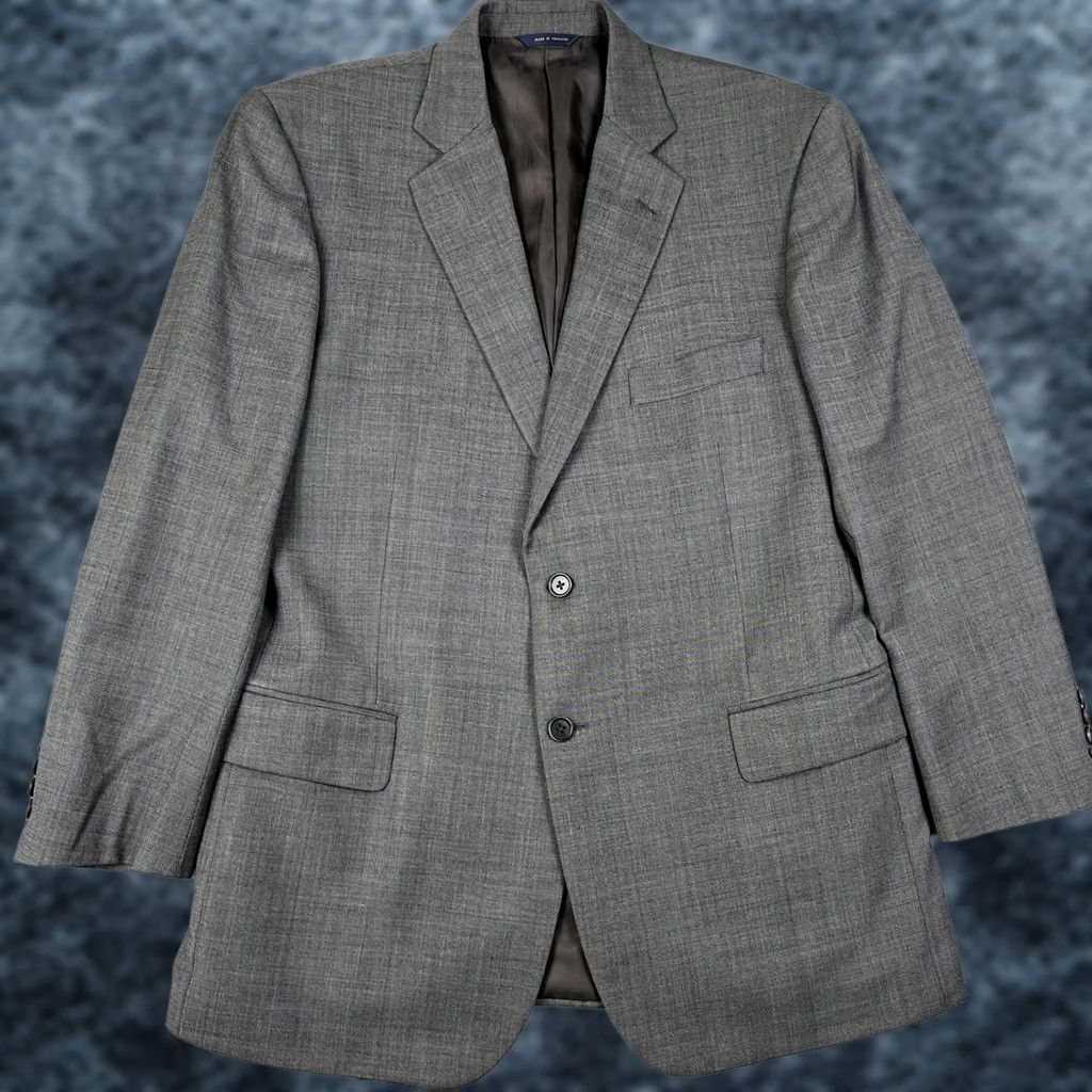 Brooks Brothers Brooks Brothers Wool Suit Coat Blazer Pants Set 44R Mens 34x30 Grey Pleated 2 Piece Classic Wool Suit Mens Gray Formal Size 44R - 1 Thumbnail