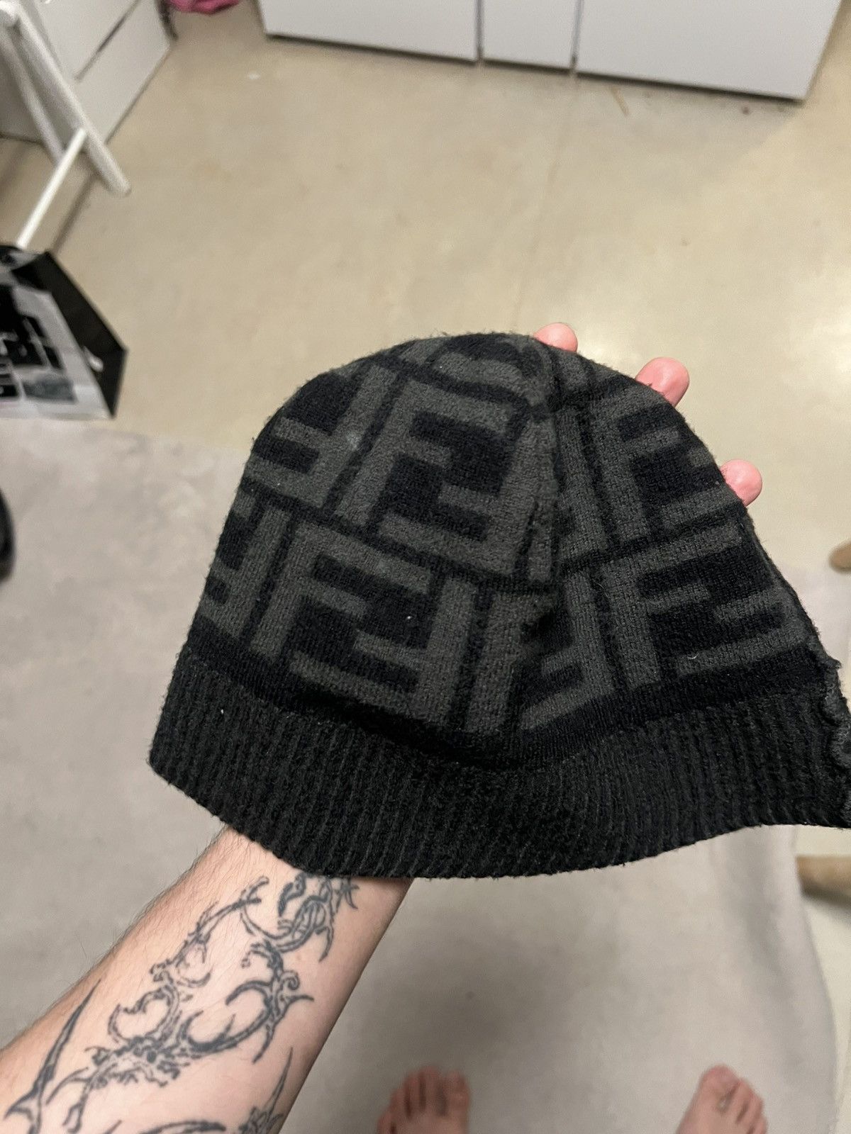 Fendi Fendi monogram Skully/smol beanie Size ONE SIZE - 2 Thumbnail
