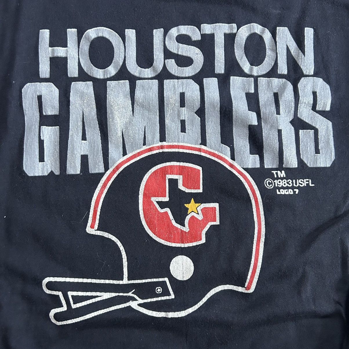 Keds 1983 USFL HEAVYWEiGHT HOUSTON GAMBLERS KEDSCO SiNGLE STiTCH Size US M / EU 48-50 / 2 - 4 Thumbnail