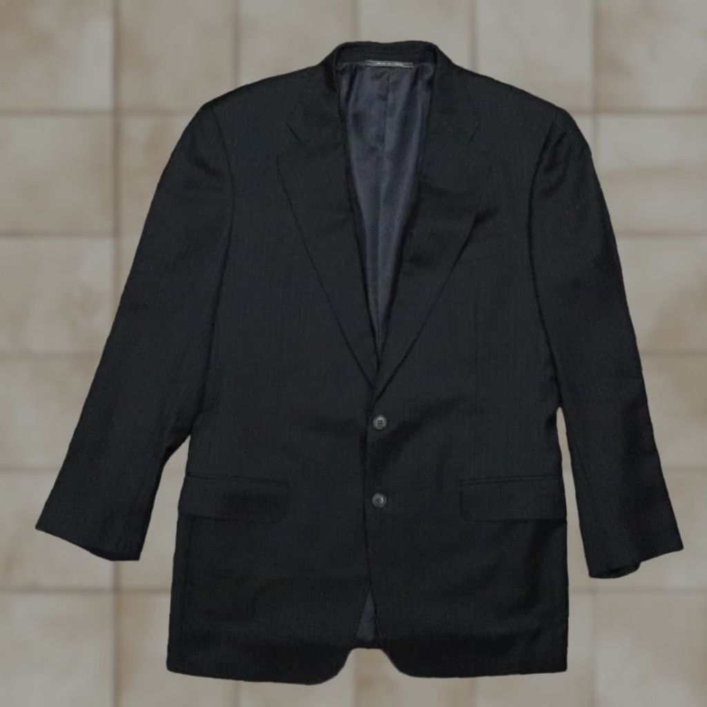 Ermenegildo Zegna VINTAGE Ermenegildo Zegna Blazer Men’s 42L Wool Patterned Suit Jacket Business Formal Men Size 42R - 1 Thumbnail