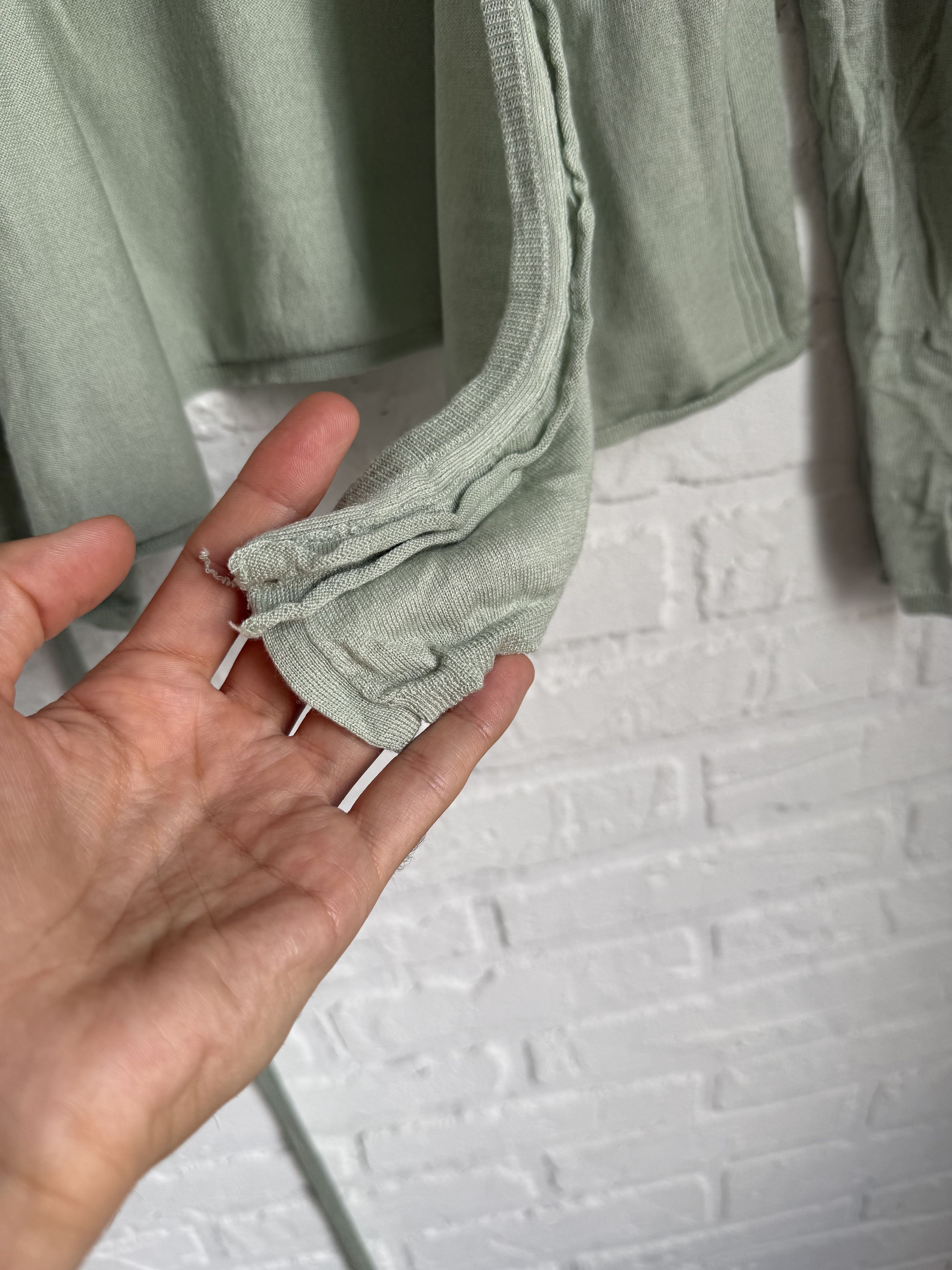 DOROTHEE SCHUMACHER Dorothee Schumacher green wool silk cardigan Size S / US 4 / IT 40 - 5 Thumbnail