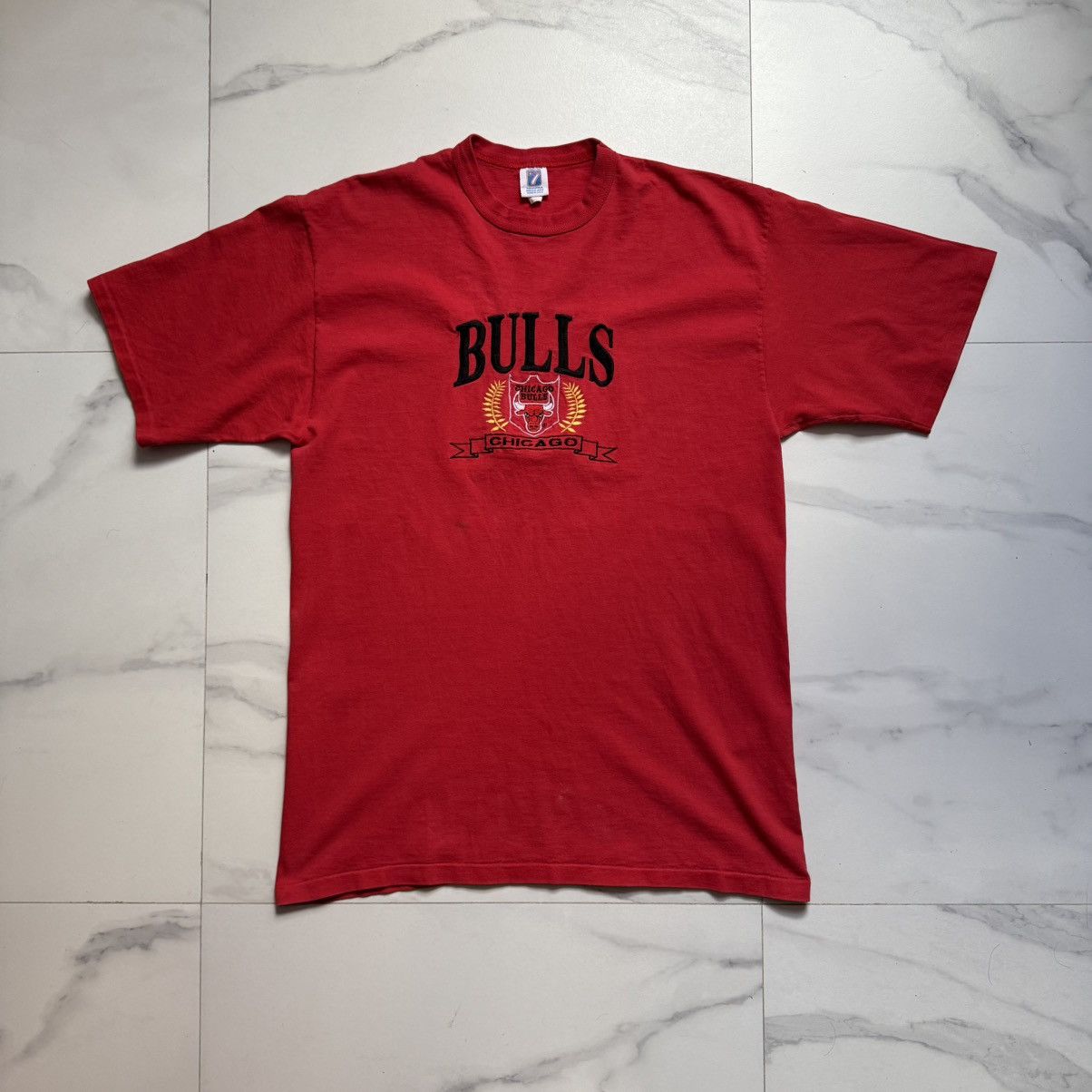 Logo 7 Vintage Logo 7 Chicago Bulls Embroidery T-Shirt Size US XL / EU 56 / 4 - 2 Thumbnail