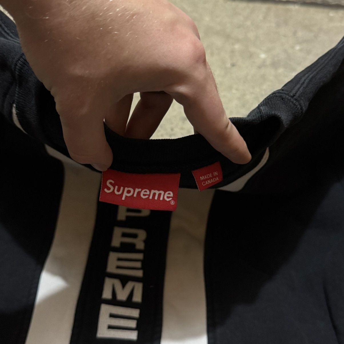 Supreme Supreme Vertical logo sweatshirt Size US L / EU 52-54 / 3 - 9 Thumbnail