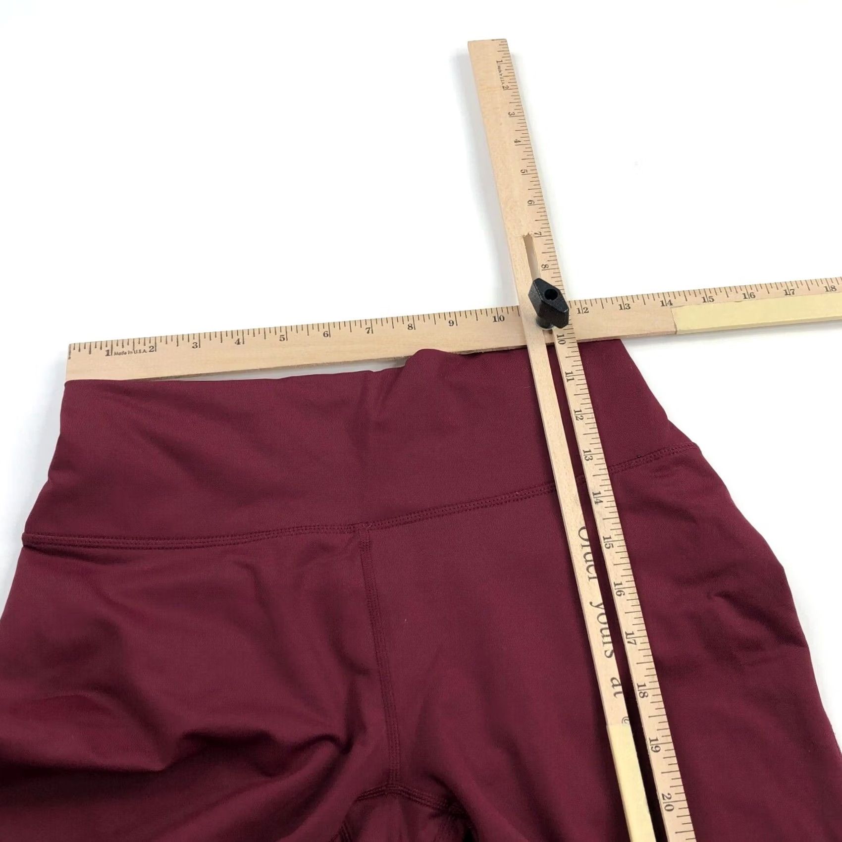 Fabletics Fabletics Leggings Women’s Size Small / Medium High Waisted Burgundy 29W 27L Size 28" / US 6 / IT 42 - 5 Thumbnail
