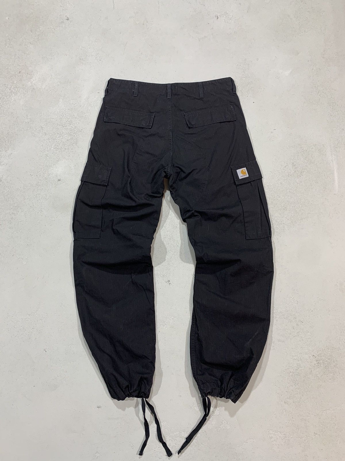 image of Carhartt Wip Black Cargo Pants 32Size, Men's
