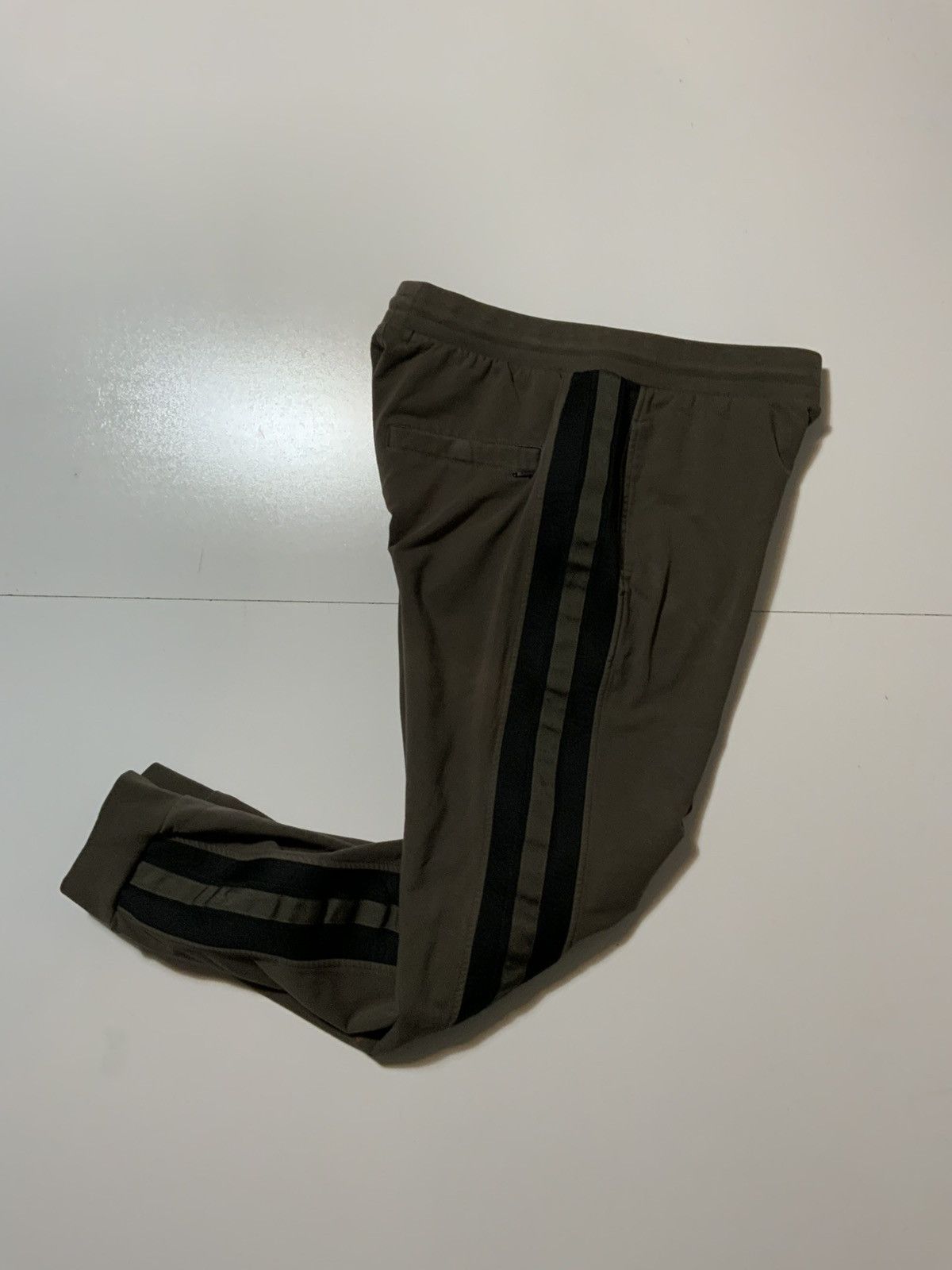 Antony Morato Antony Morato Olive Striped Slim Jogger Track Sweat Pants Size US 34 / EU 50 - 1 Thumbnail