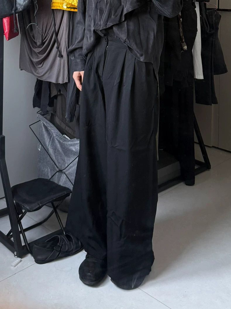 Yohji Yamamoto Yohji Yamamoto Pleated Wide-leg Pants - dmc Size 35" - 1 Thumbnail