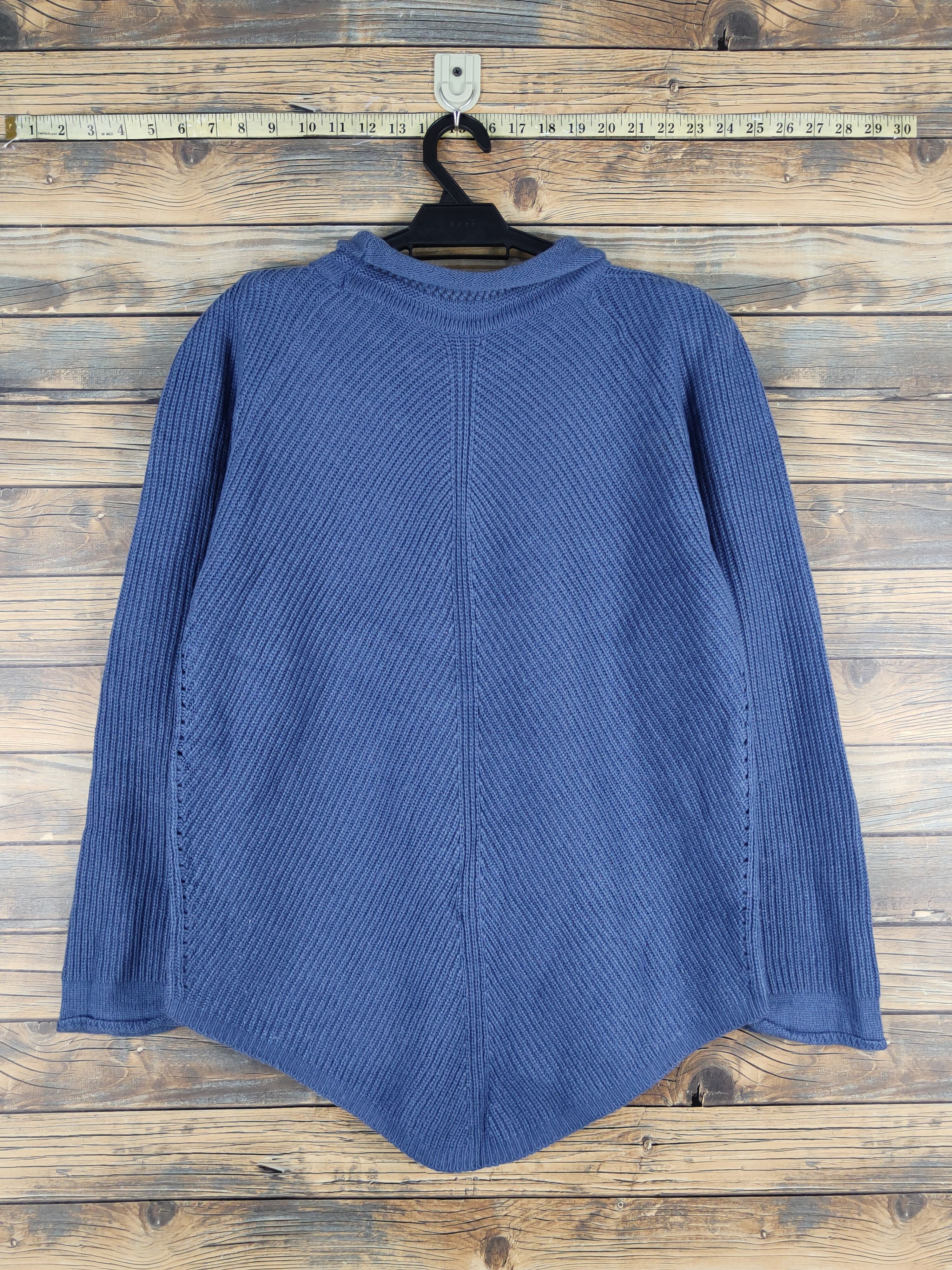 Homespun Knitwear × Japanese Brand × Vintage Japanese Brand Blue Knitwear Sweatshirts #W1145 Size L / US 10 / IT 46 - 7 Thumbnail