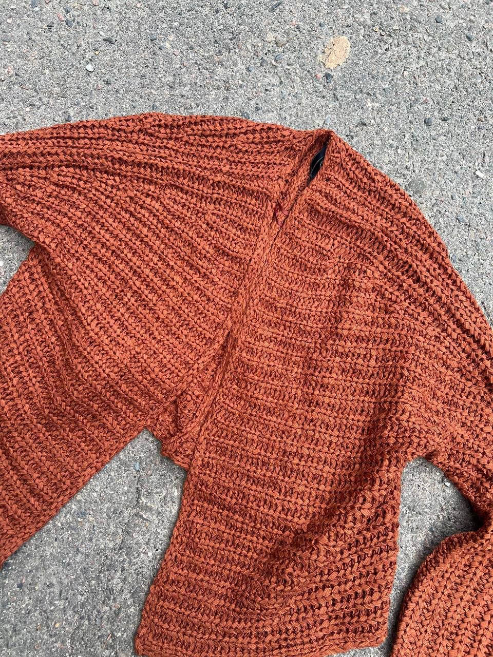 Vintage Vintage Cardigan knit Avant Garde Sweater By Oui Size L / US 10 / IT 46 - 2 Thumbnail
