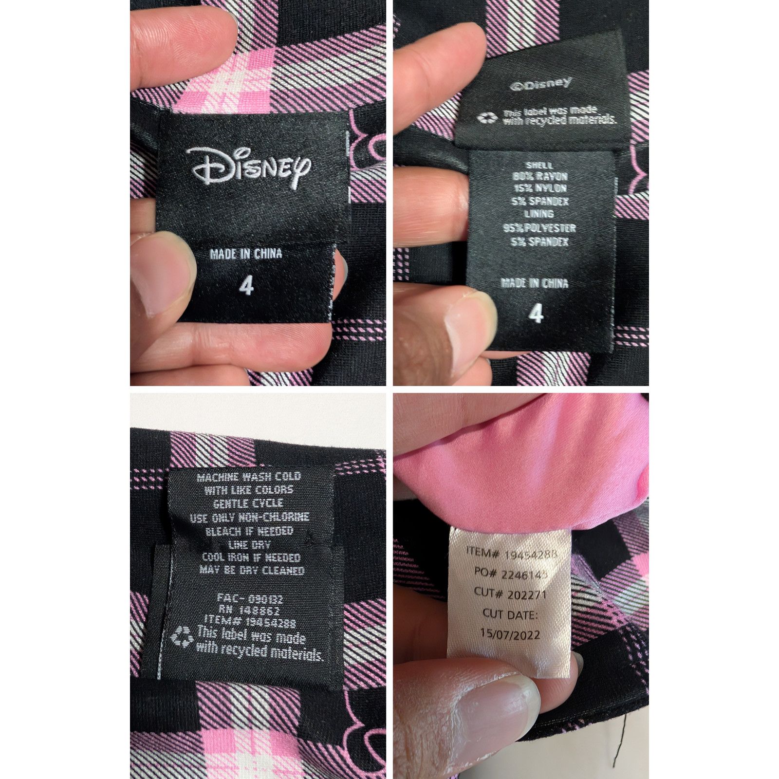 Disney Torrid x Disney Minnie Mouse Ponte Moto Jacket Women 4 USED Size S / US 4 / IT 40 - 7 Thumbnail