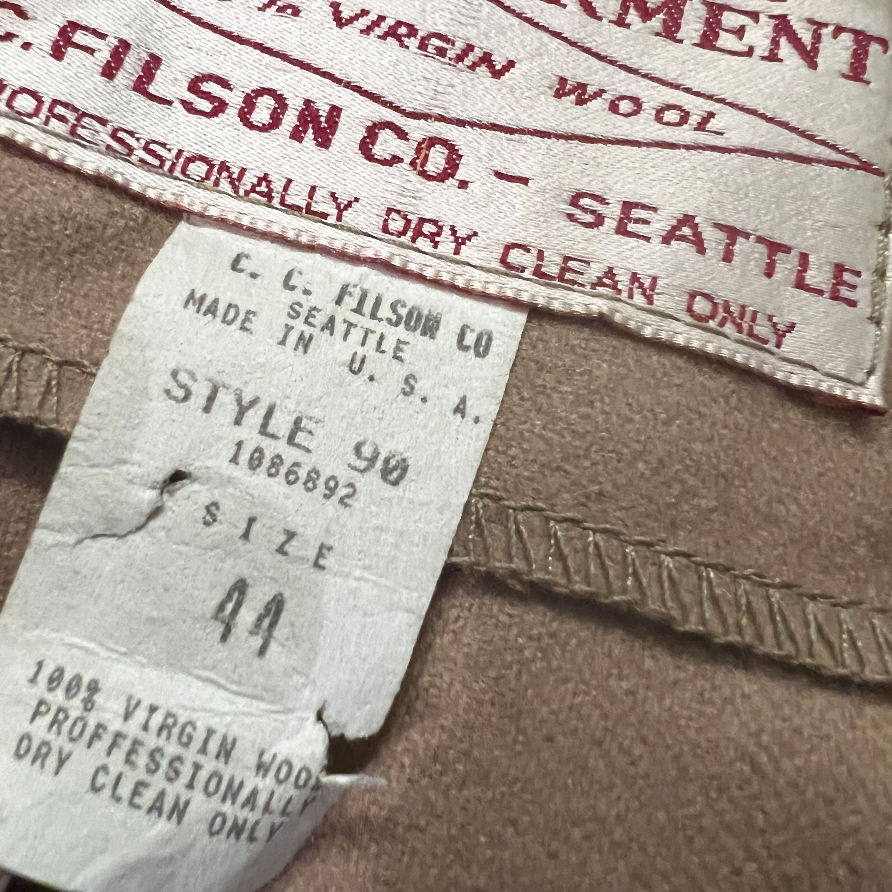 Filson $395 Vintage FILSON Men's Seattle Wool Jac-Shirt Size US L / EU 52-54 / 3 - 11 Preview