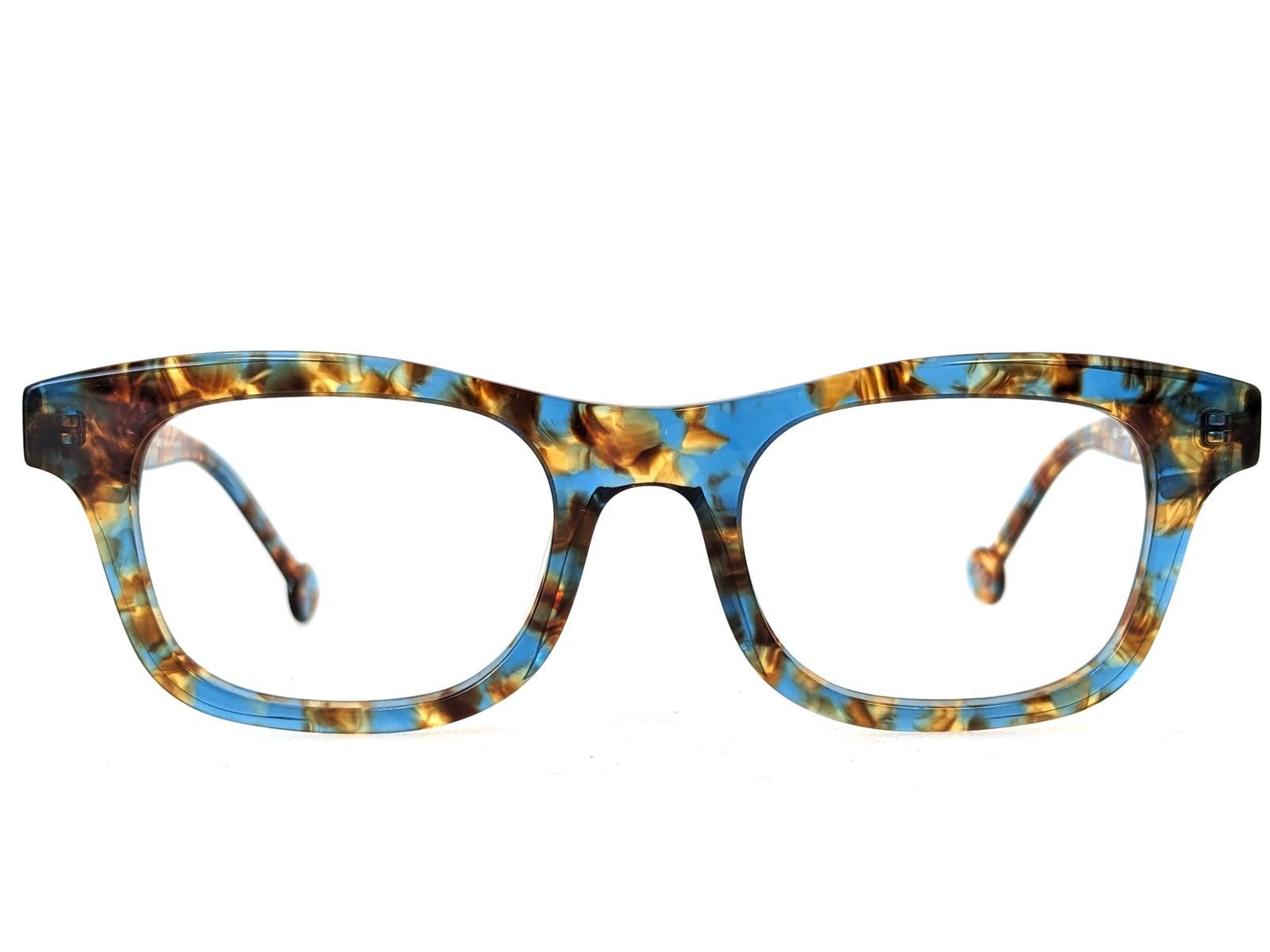 l.a.Eyeworks L.A. Eyeworks Japan Prima 0917 Eyeglasses Blue Tortoise Size ONE SIZE - 1 Thumbnail