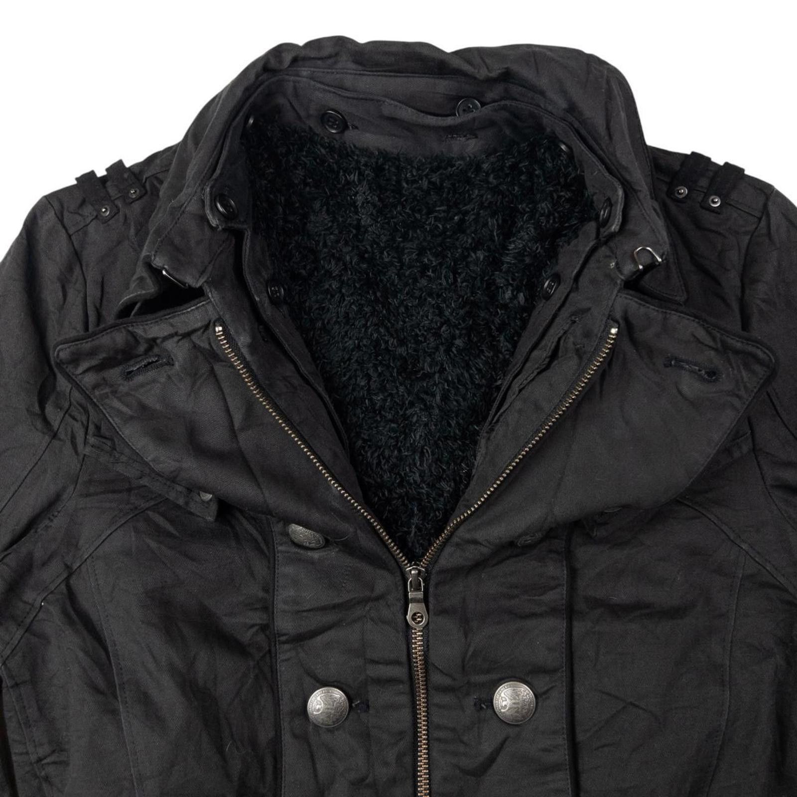 Other Vintage PPFM Fur Lined Zip Up Belted Jacket Womens Size M Size M / US 6-8 / IT 42-44 - 4 Thumbnail