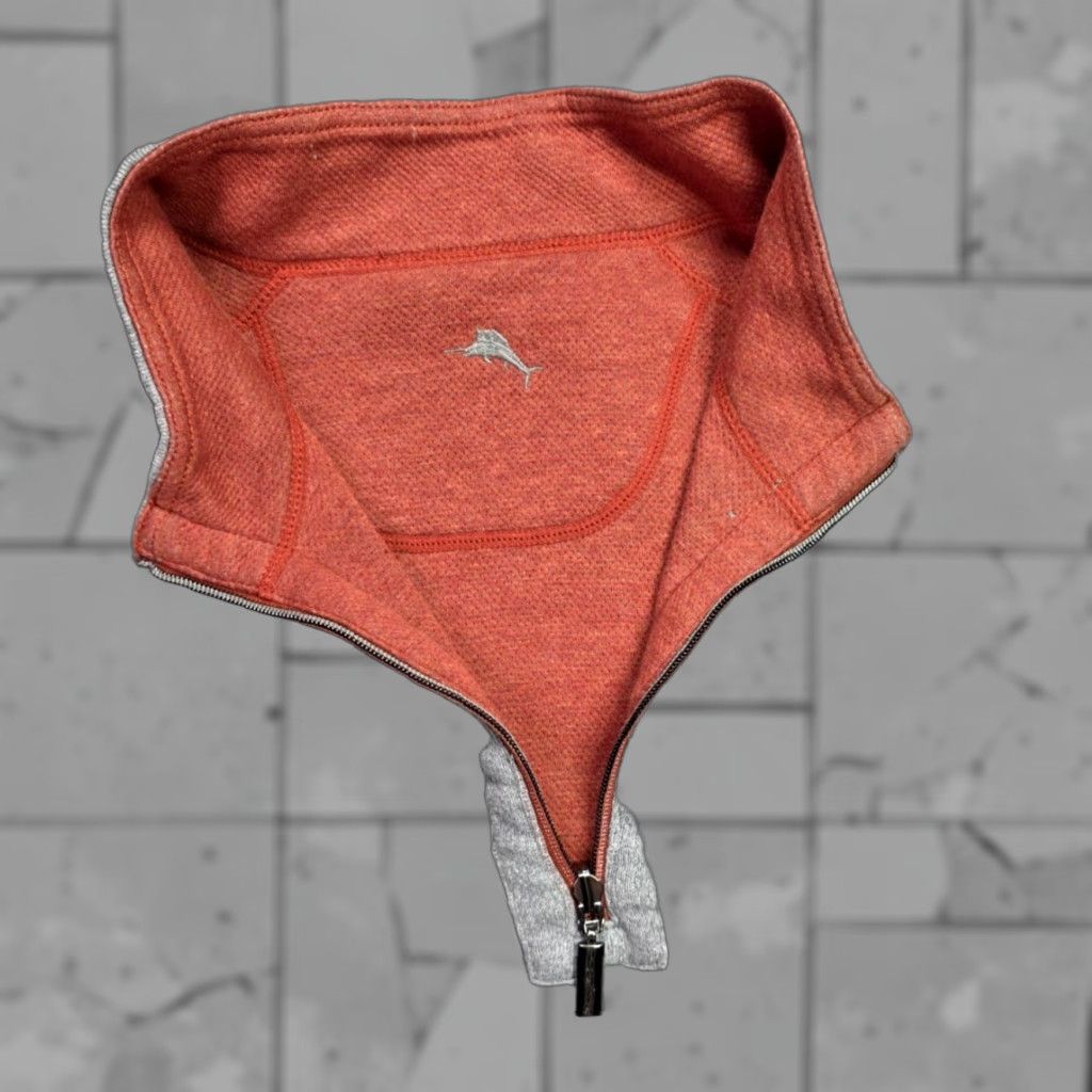 Tommy Bahama Tommy Bahama Sweater Men L Red/Gray Pullover 1/4 Zip Reversible Sweatshirt Size US L / EU 52-54 / 3 - 1 Thumbnail