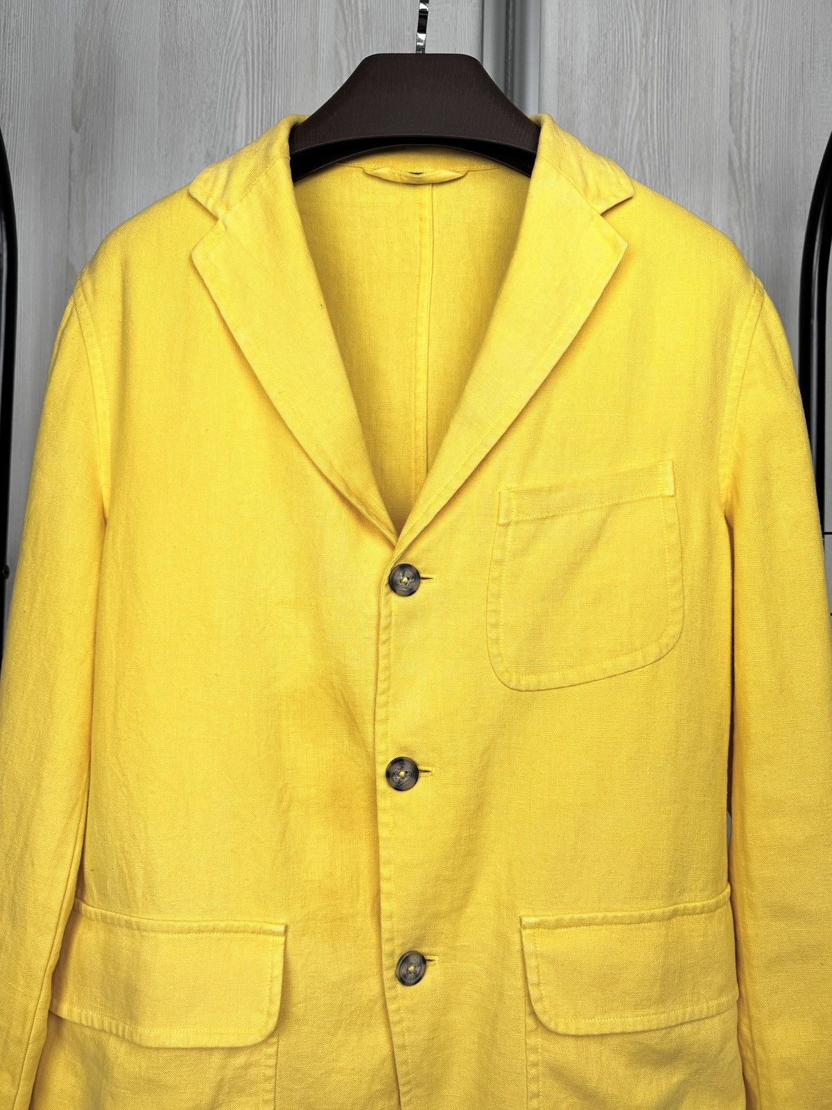 Other J.Keydge yellow linen ivy slack jacket blazer size 50 Size 40R - 3 Thumbnail