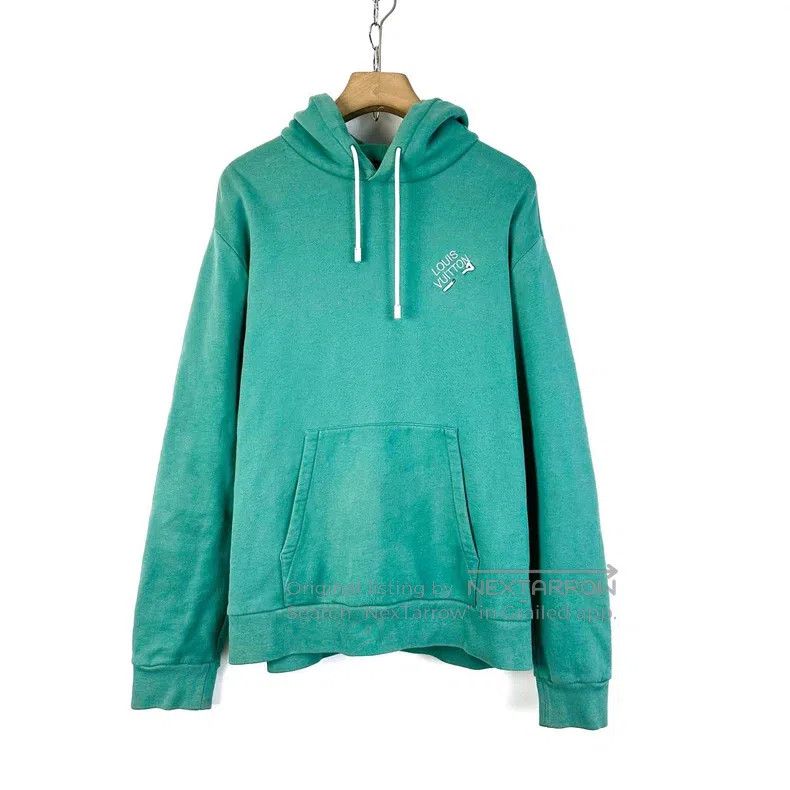 Louis Vuitton Louis Vuitton Lake Green Pin Embroidered logo Hoodie Size US XL / EU 56 / 4 - 1 Thumbnail