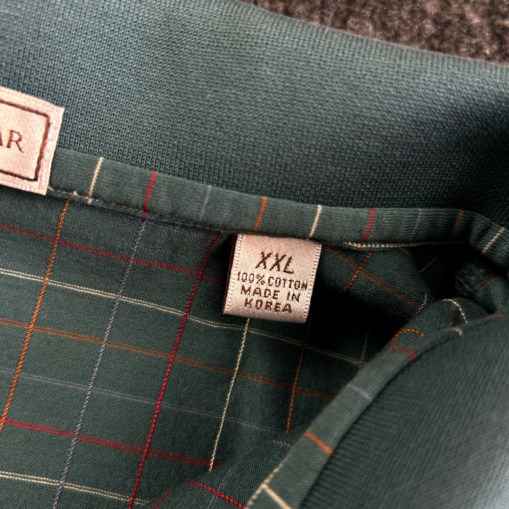 Peter Millar VINTAGE Peter Millar Plaid Polo Shirt Short Sleeve 2XL Green Mens Polo Golf Casual Preppy Classic Size US XXL / EU 58 / 5 - 3 Thumbnail