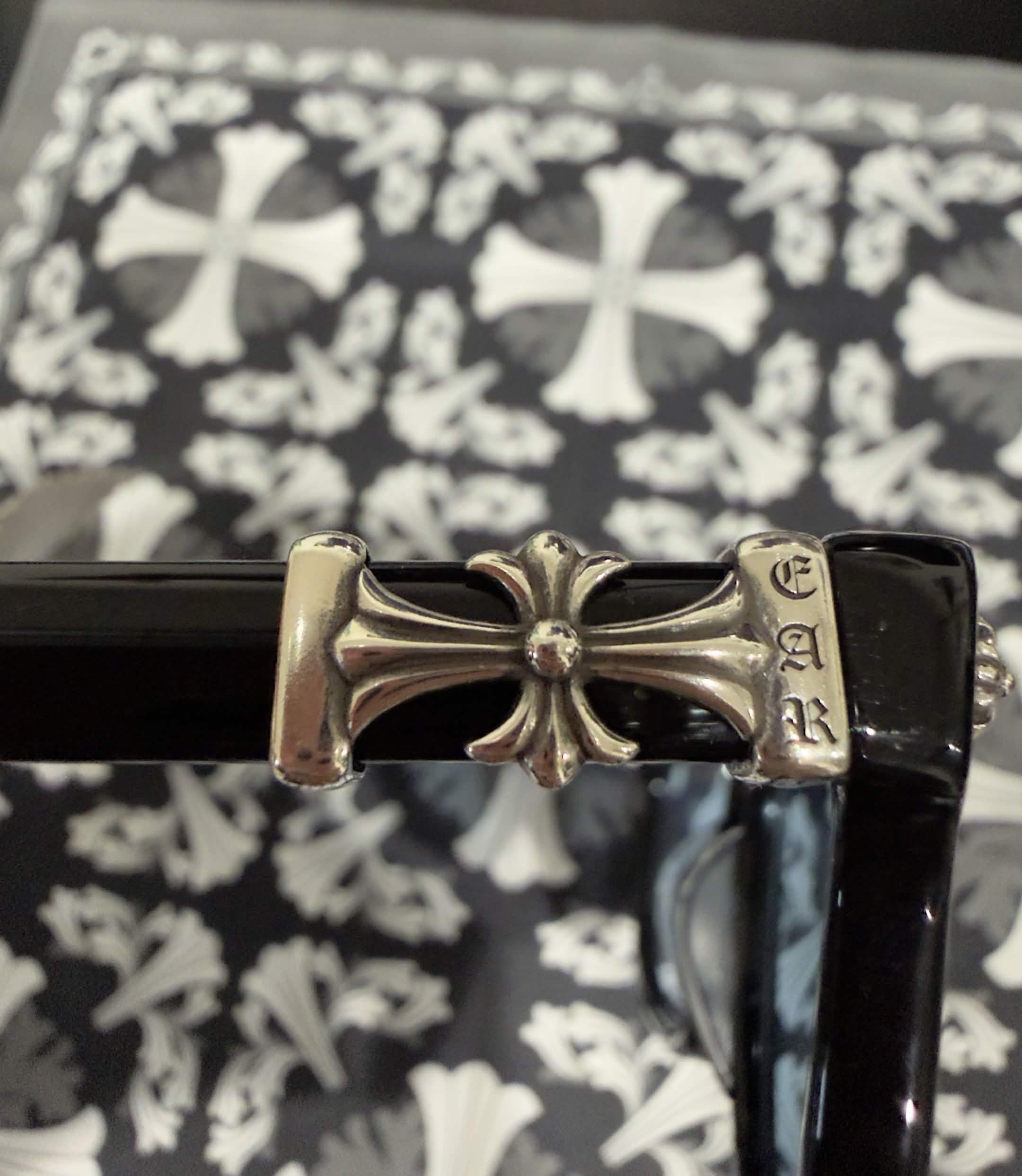 Chrome Hearts Cox Ucker Silver Eye Glasses Frame Sunglasses Size ONE SIZE - 4 Thumbnail