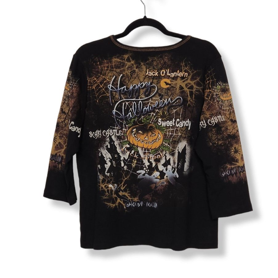 Vintage Vintage Y2k Pumpkin Halloween Goth Emo All Over AOP Double Size XL / US 12-14 / IT 48-50 - 6 Thumbnail