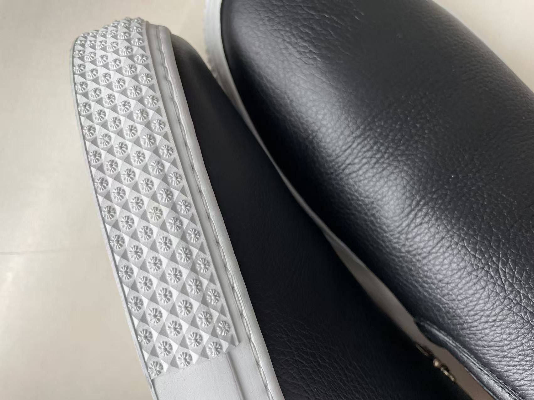 Chrome Hearts Chrome Hearts Silver Dagger Leather Slip-On Sneaker Size US 12 / EU 45 - 12 Thumbnail