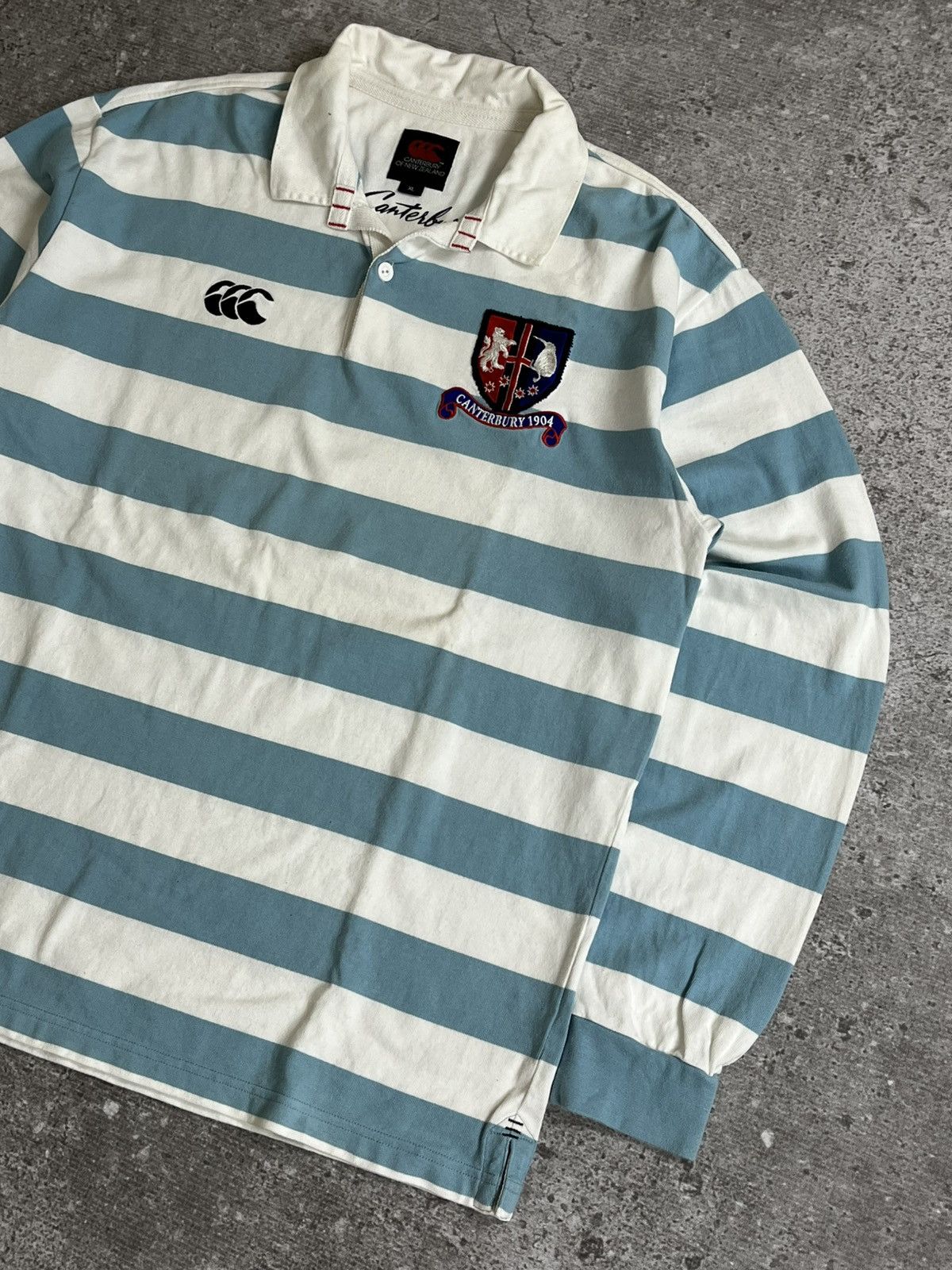 Canterbury of New Zealand Vintage Canterbury 1904 Embroidered Rugby Shirt Size US XL / EU 56 / 4 - 5 Thumbnail