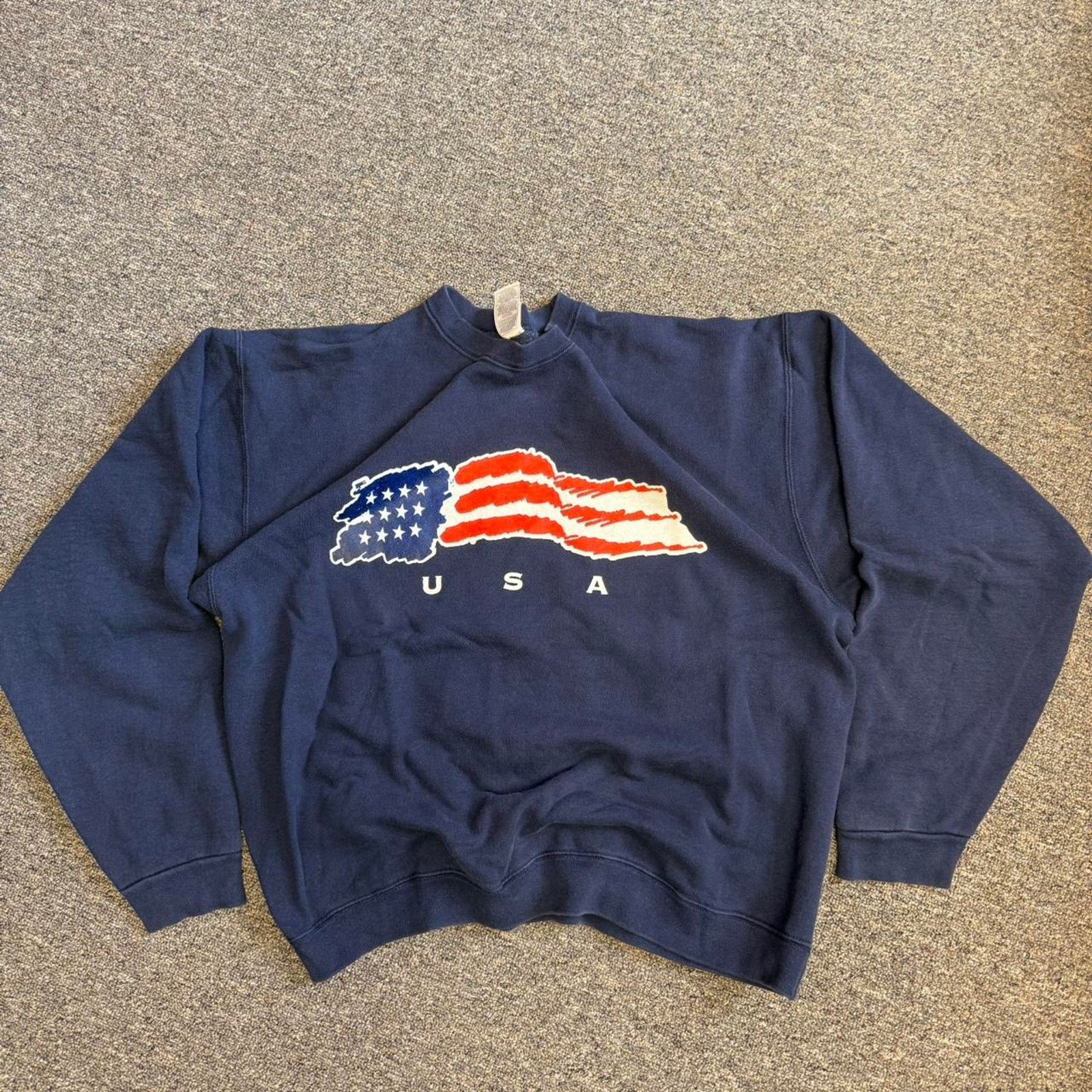 Fruit Of The Loom Vintage usa sweatshirt Size US XL / EU 56 / 4 - 1 Thumbnail
