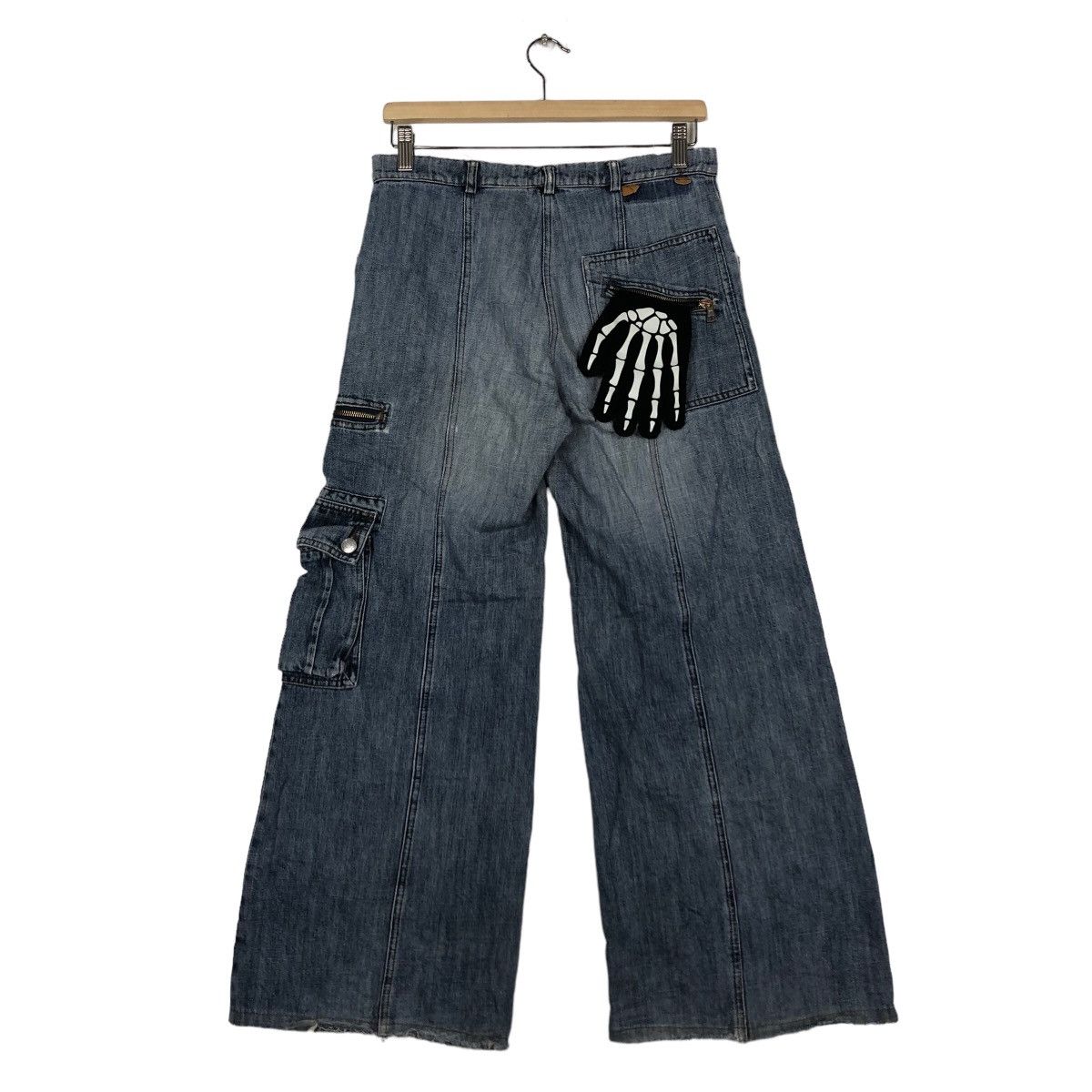 Denime 🔥OVER SIZED DISTRESSED DENIM JEANS MAX & CO RARE DESIGNER Size US 28 / EU 44 - 7 Thumbnail