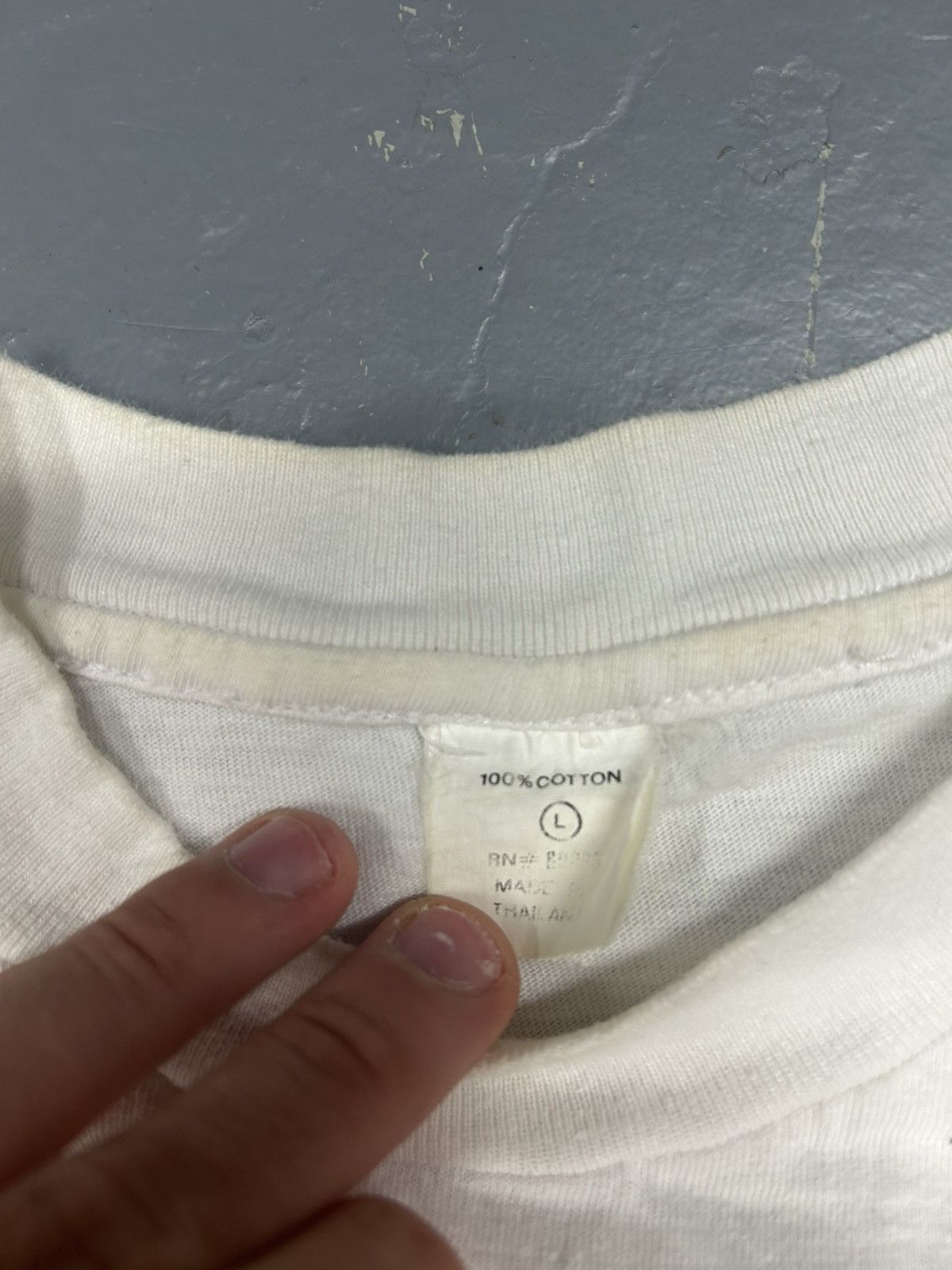 Other Vintage Essential 90s White California Script Tee Shirt Size US M / EU 48-50 / 2 - 3 Thumbnail