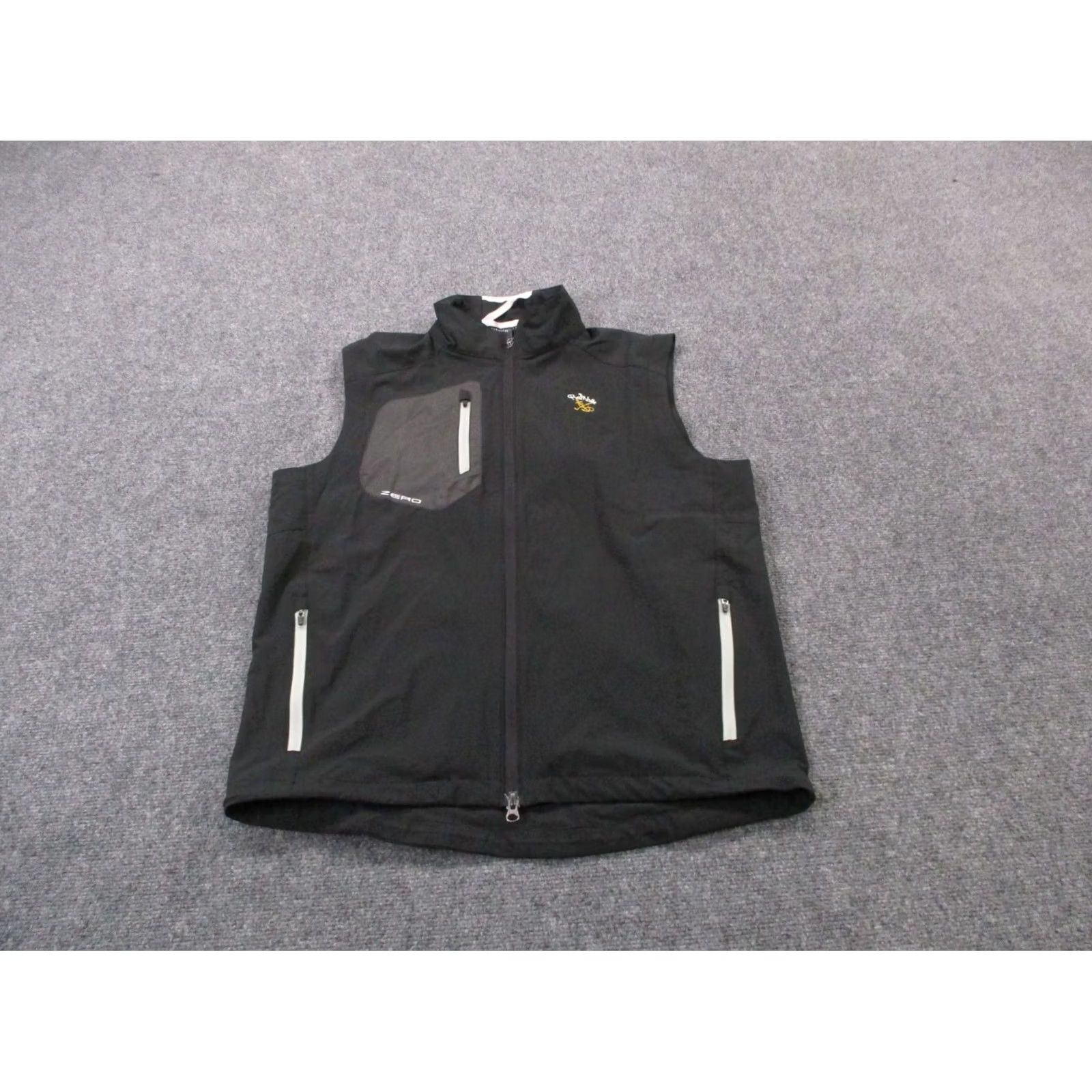 Vintage Zero Restrictive Vest Jacket Mens M Black Golf Performance Stretch Active Hiking Windbreaker Vest Size US M / EU 48-50 / 2 - 2 Thumbnail