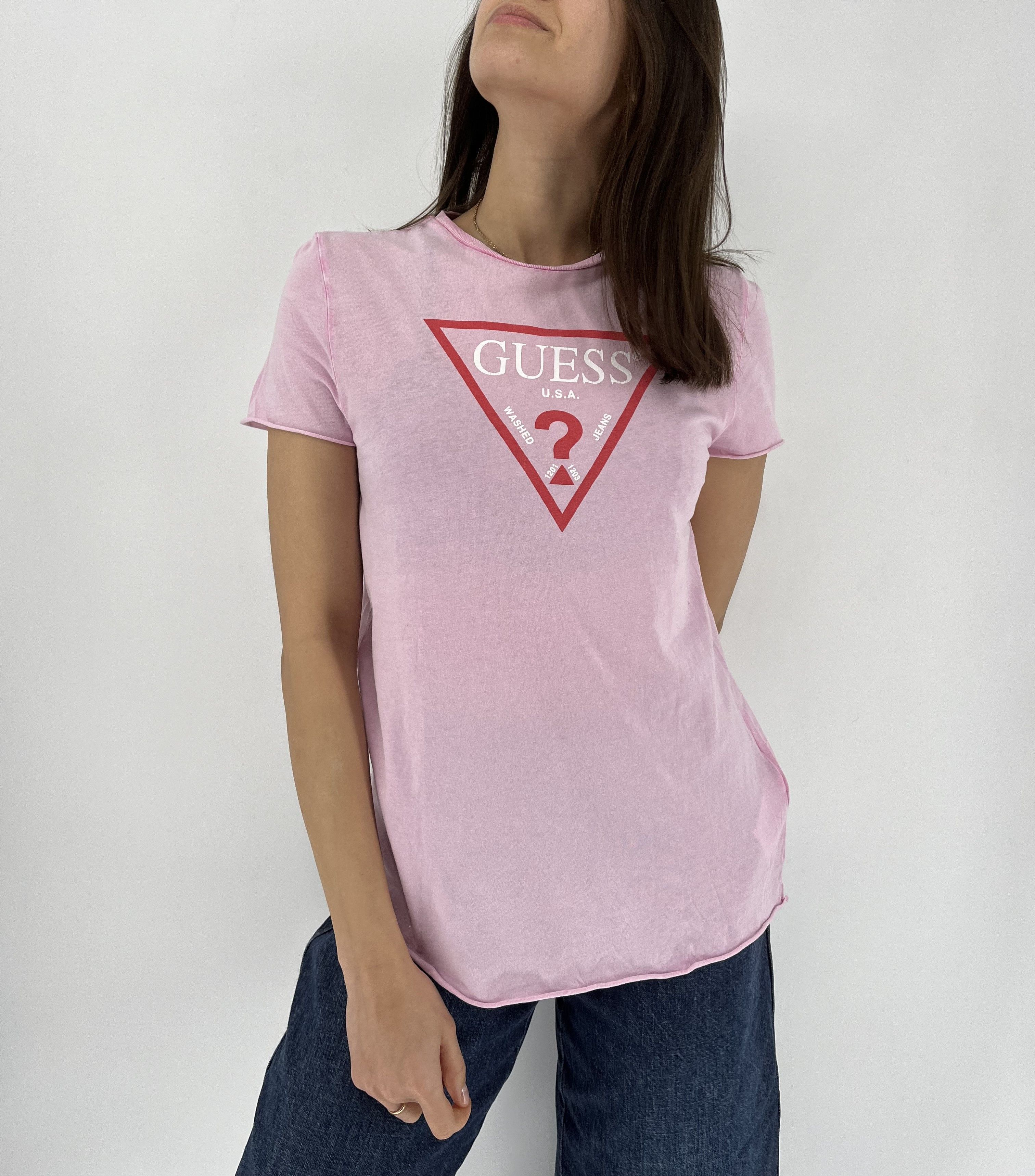Guess × Vintage Guess Short Sleeve Tshirt Big Logo Spellout Jumpe Size M / US 6-8 / IT 42-44 - 2 Thumbnail