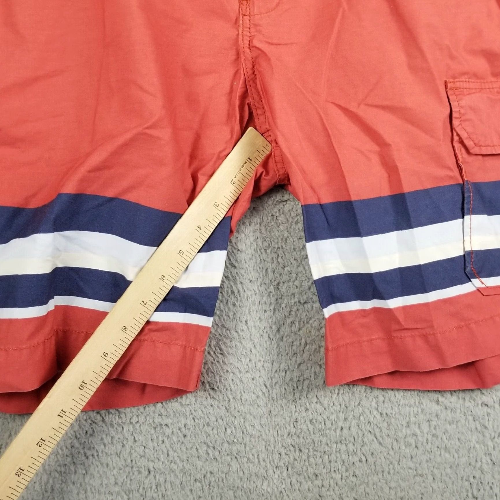 Lucky Brand VINTAGE Lucky Brand Shorts Mens 38 Cargo Summer Red Denim Cotton Flat Front Mens Size US 38 / EU 54 - 7 Thumbnail