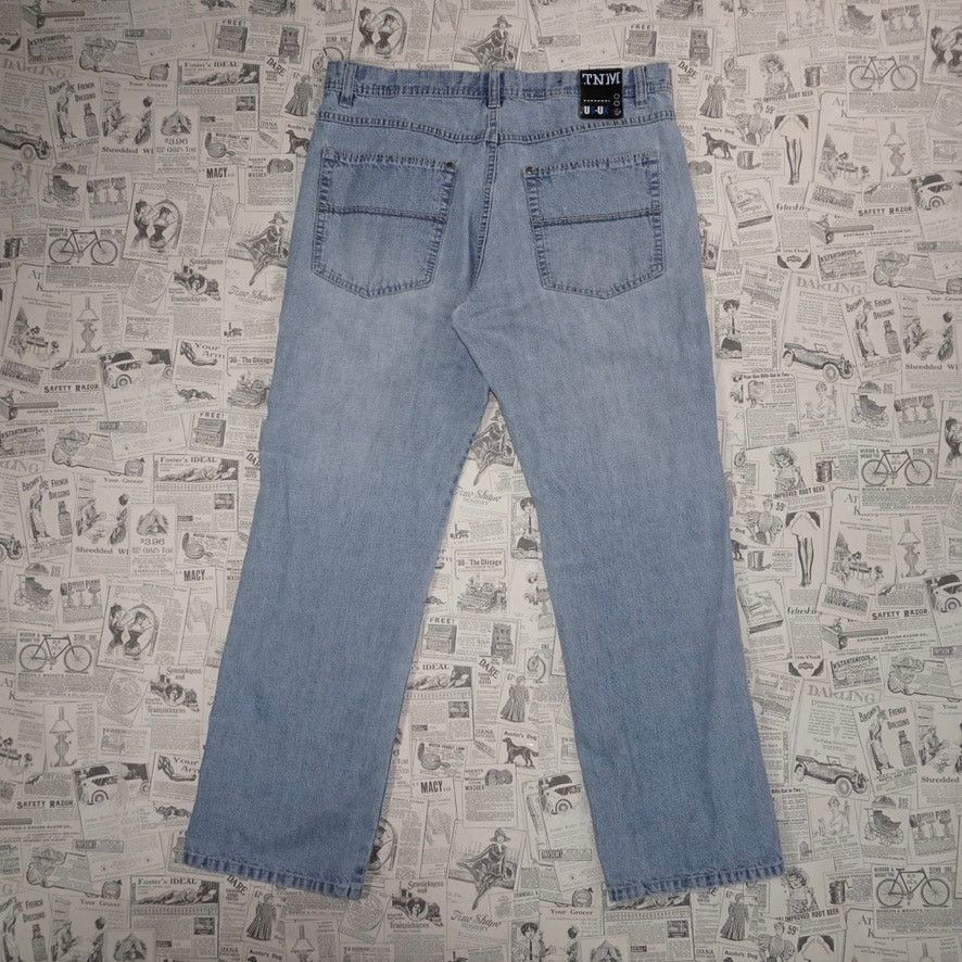 Vintage 38 -Vintage Y2K TNM jeans baggy faded 00s grunge denim pants Size US 38 / EU 54 - 2 Thumbnail