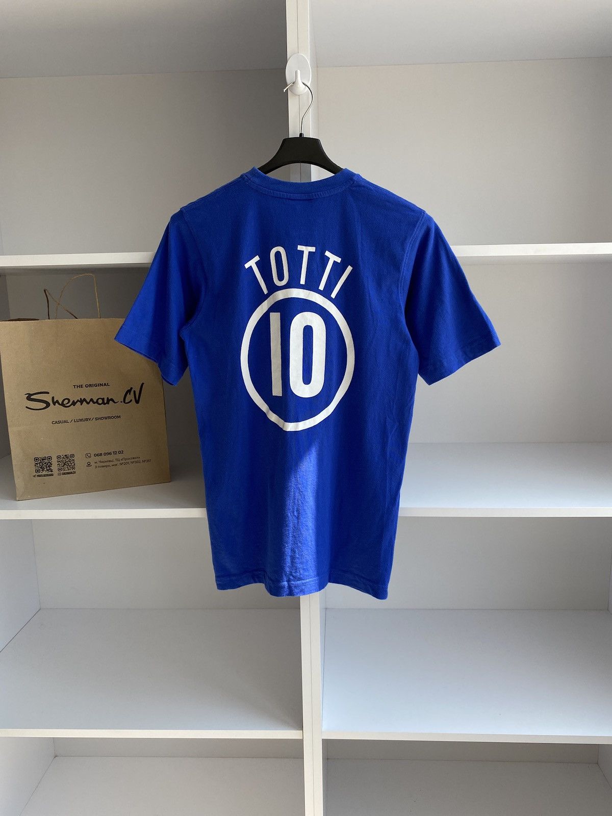 Nike × Vintage Nike Italia Totti Vintage tee Size US S / EU 44-46 / 1 - 6 Thumbnail