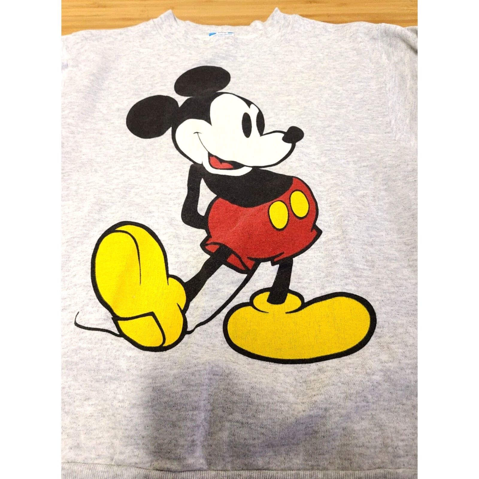Disney VINTAGE Disney Sweater Crewneck Men S Gray Mickey Mouse 90s Graphic Print Size S Crew Neck Size US S / EU 44-46 / 1 - 4 Thumbnail