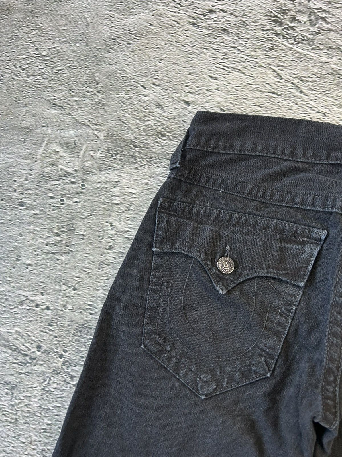 True Religion × Vintage True Religion vintage jeans black Y2K Jack Size US 29 - 3 Thumbnail
