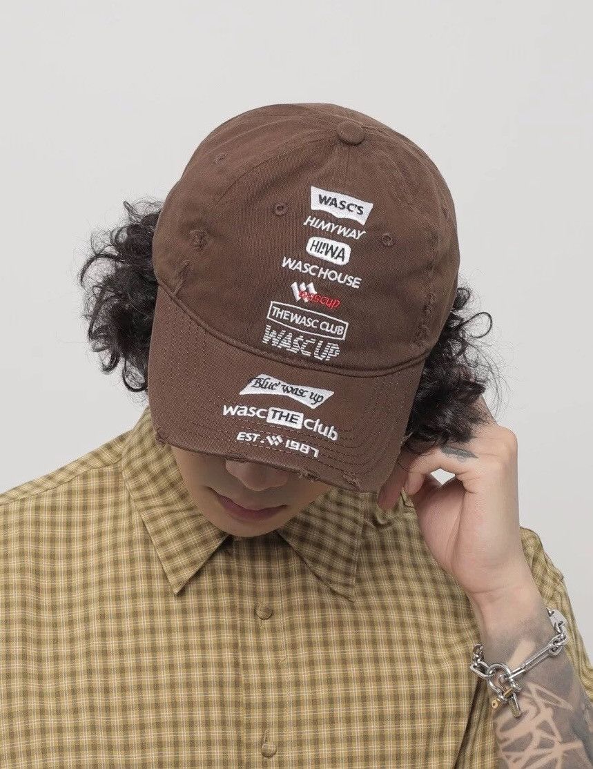 Japanese Brand Retro punk y2k embroidered distressed raw ball cap hat Size ONE SIZE - 6 Thumbnail
