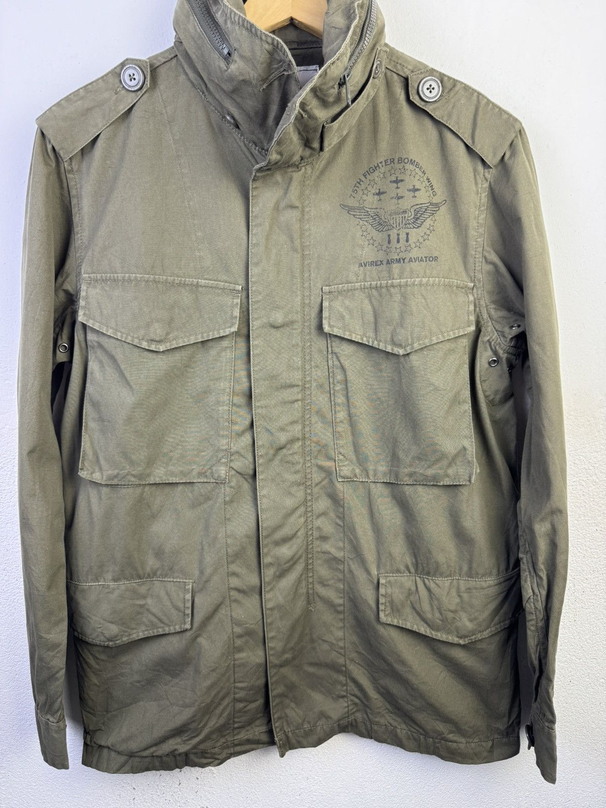 Avirex Vintage Avirex Us Army Jacket Red Parkas Hoodie Jacket Size US M / EU 48-50 / 2 - 4 Thumbnail