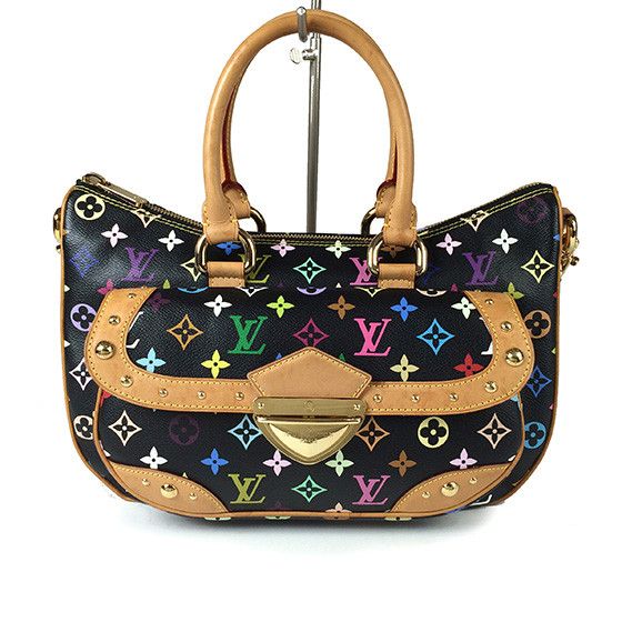 Louis Vuitton Monogram Multicolor Noir Rita 2way Handbag