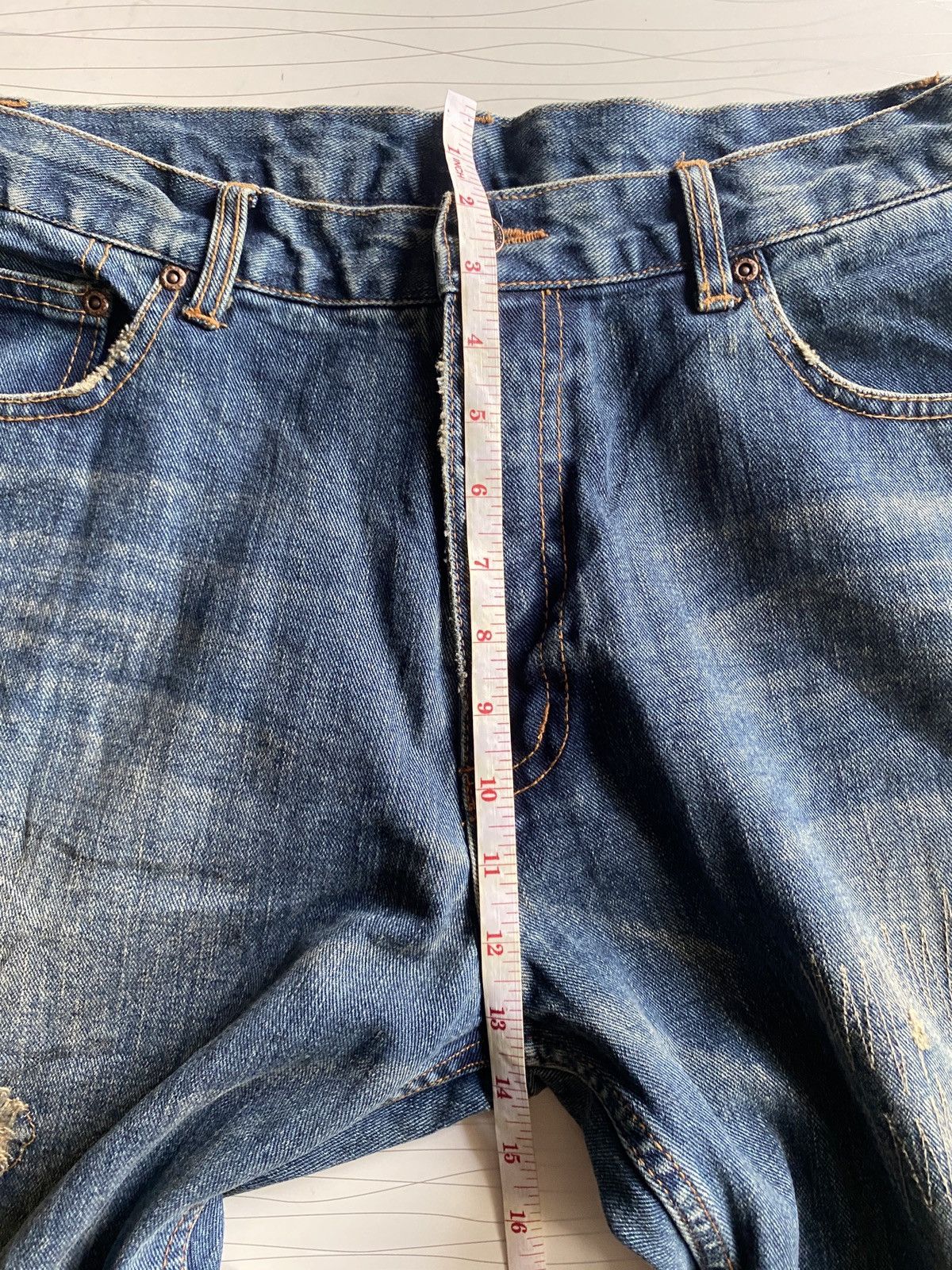 Japanese Brand Japanese Nylus Ripped Denim Jeans Size US 34 / EU 50 - 13 Thumbnail