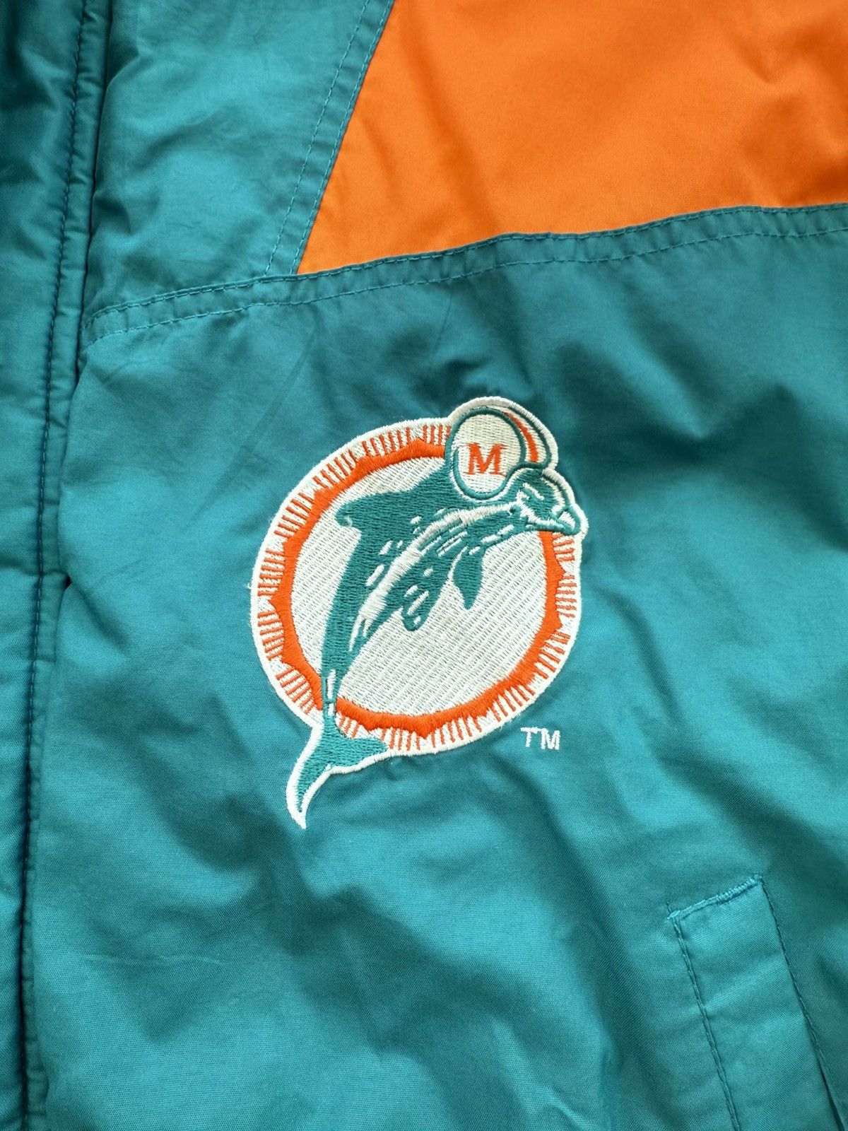 Chalk Line Vintage 90s Miami Dolphins NFL Parka Chalk Line Size US XL / EU 56 / 4 - 4 Thumbnail